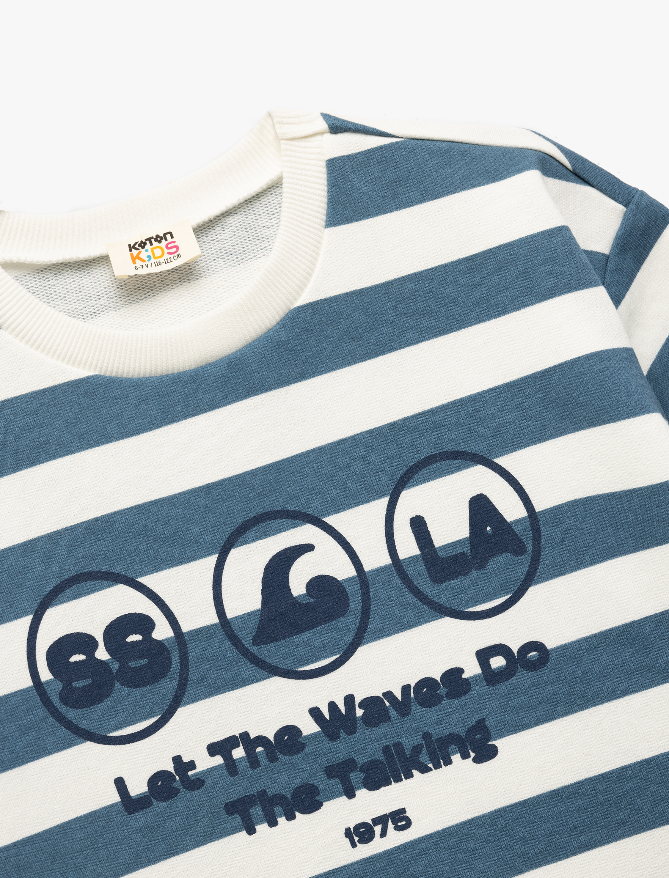  Erkek Çocuk Baskılı Pamuklu Kısa Kollu Çizgili Tişört