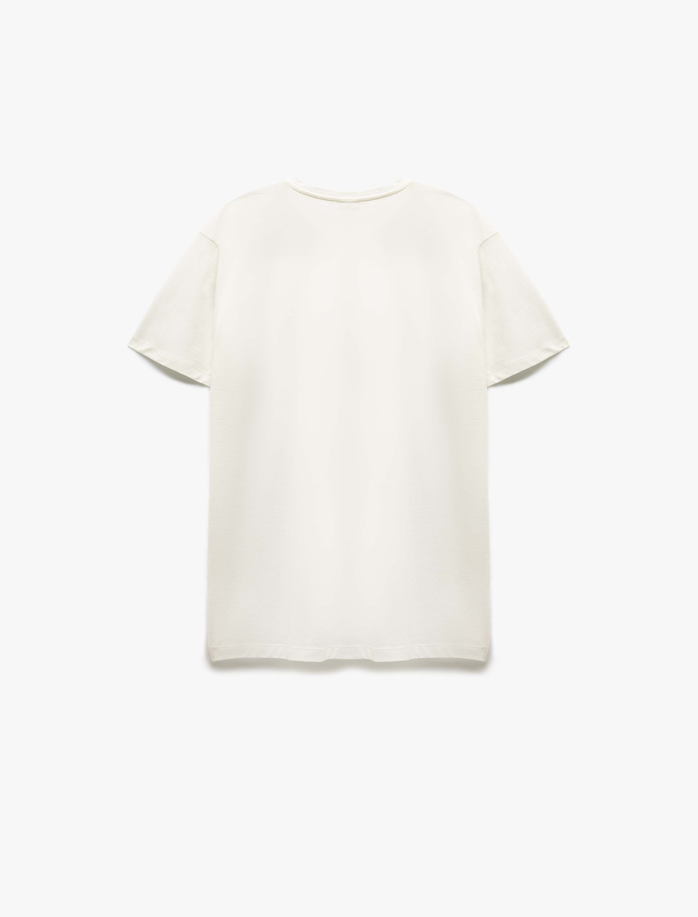   Regular Fit Pamuklu Kısa Kollu Bisiklet Yaka Basic Tişört