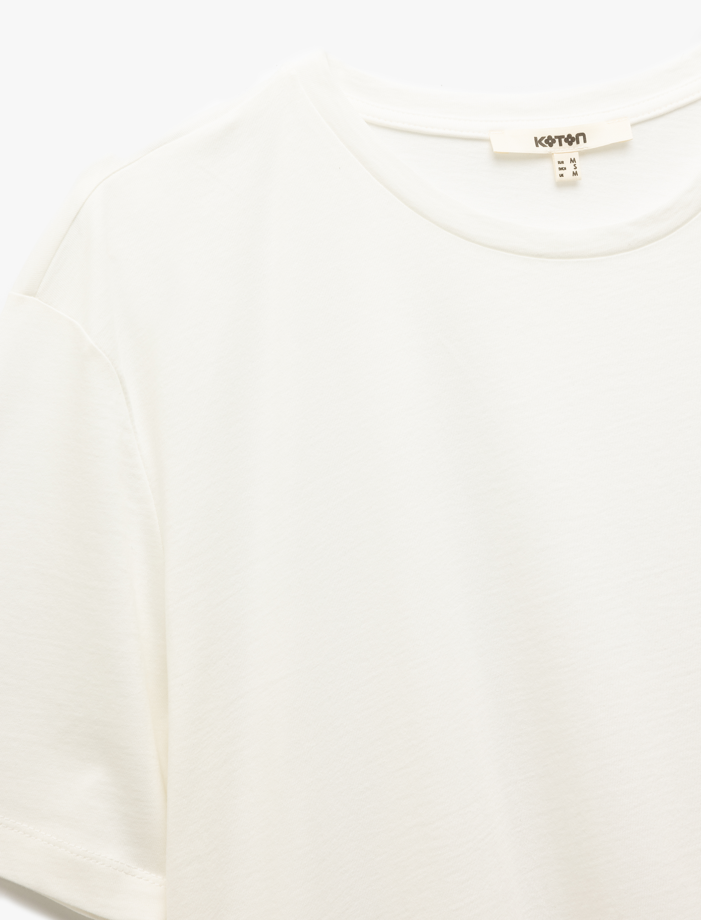   Regular Fit Pamuklu Kısa Kollu Bisiklet Yaka Basic Tişört