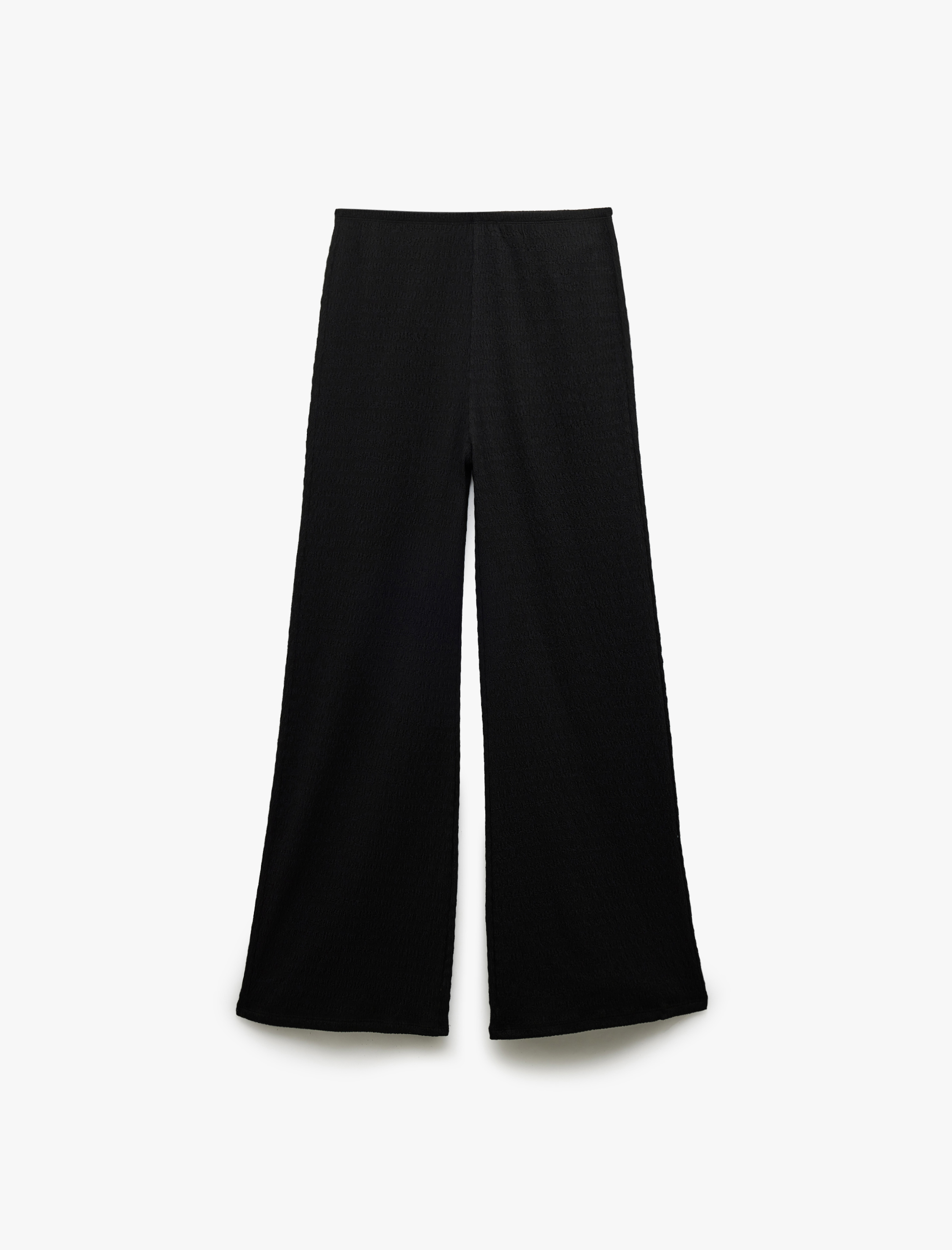   Bürümcük Kumaş Düz Geniş Paça Pantolon