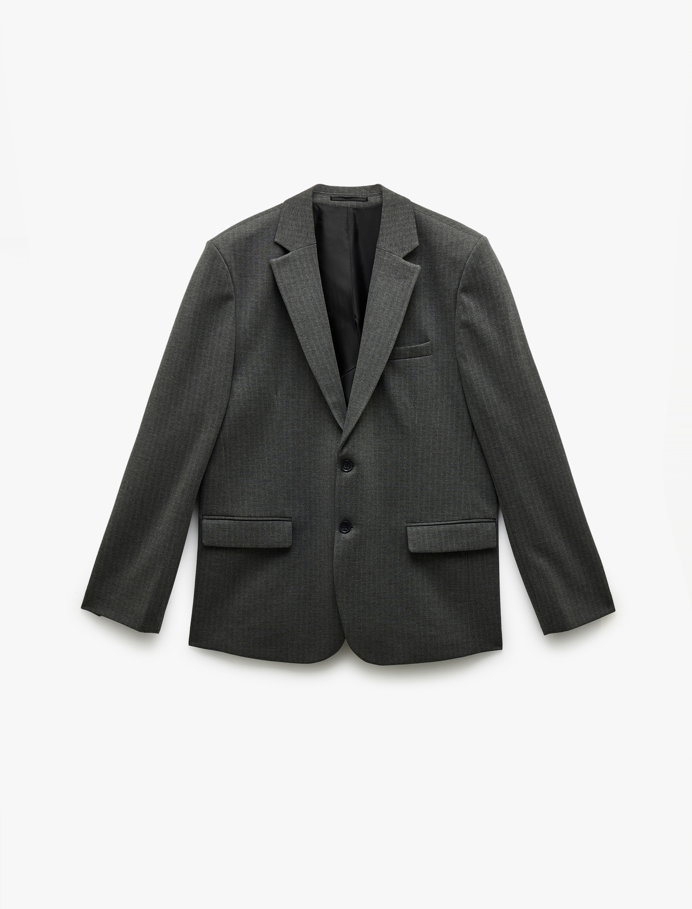   Viskon Karışımlı Uzun Kollu Blazer Ceket