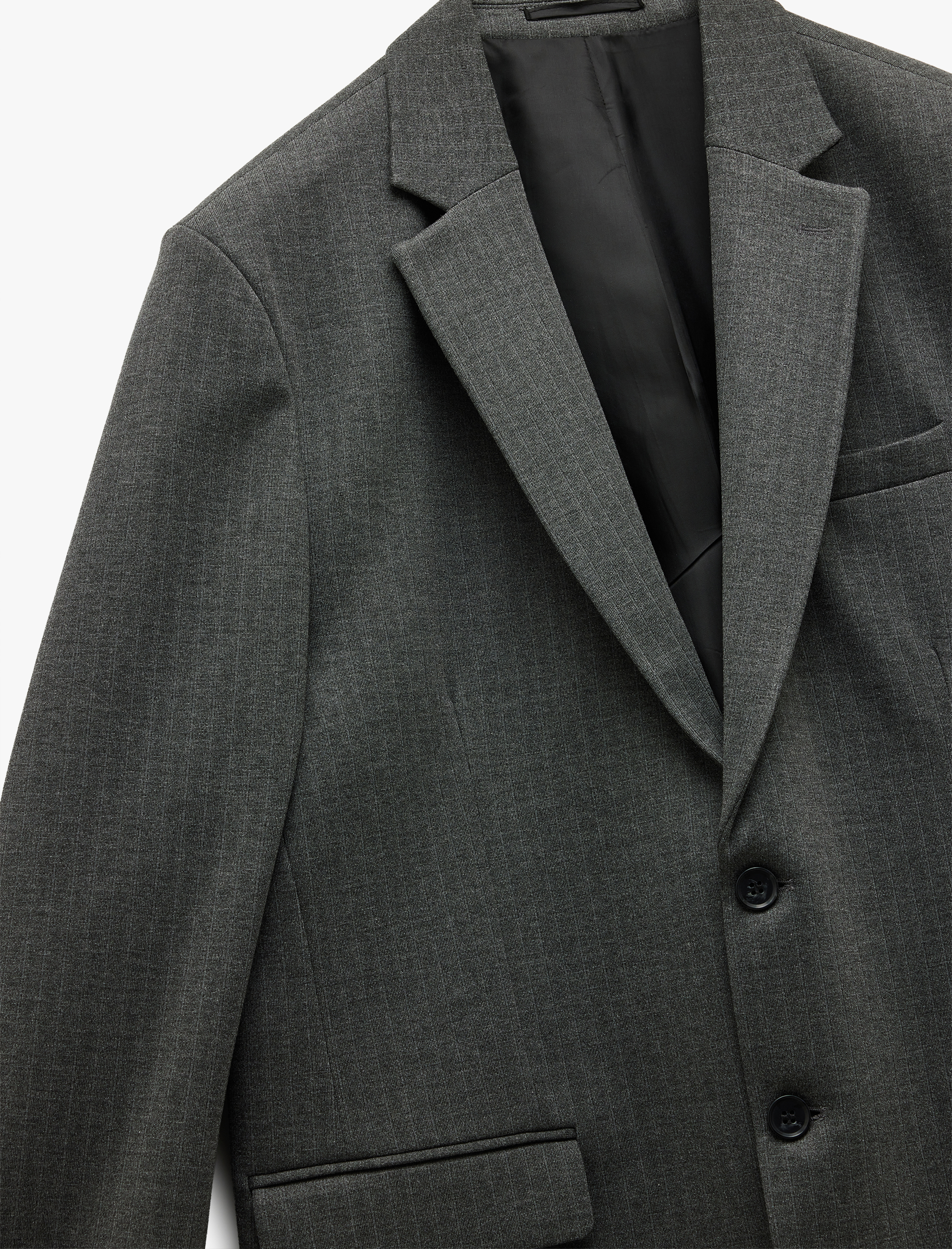   Viskon Karışımlı Uzun Kollu Blazer Ceket