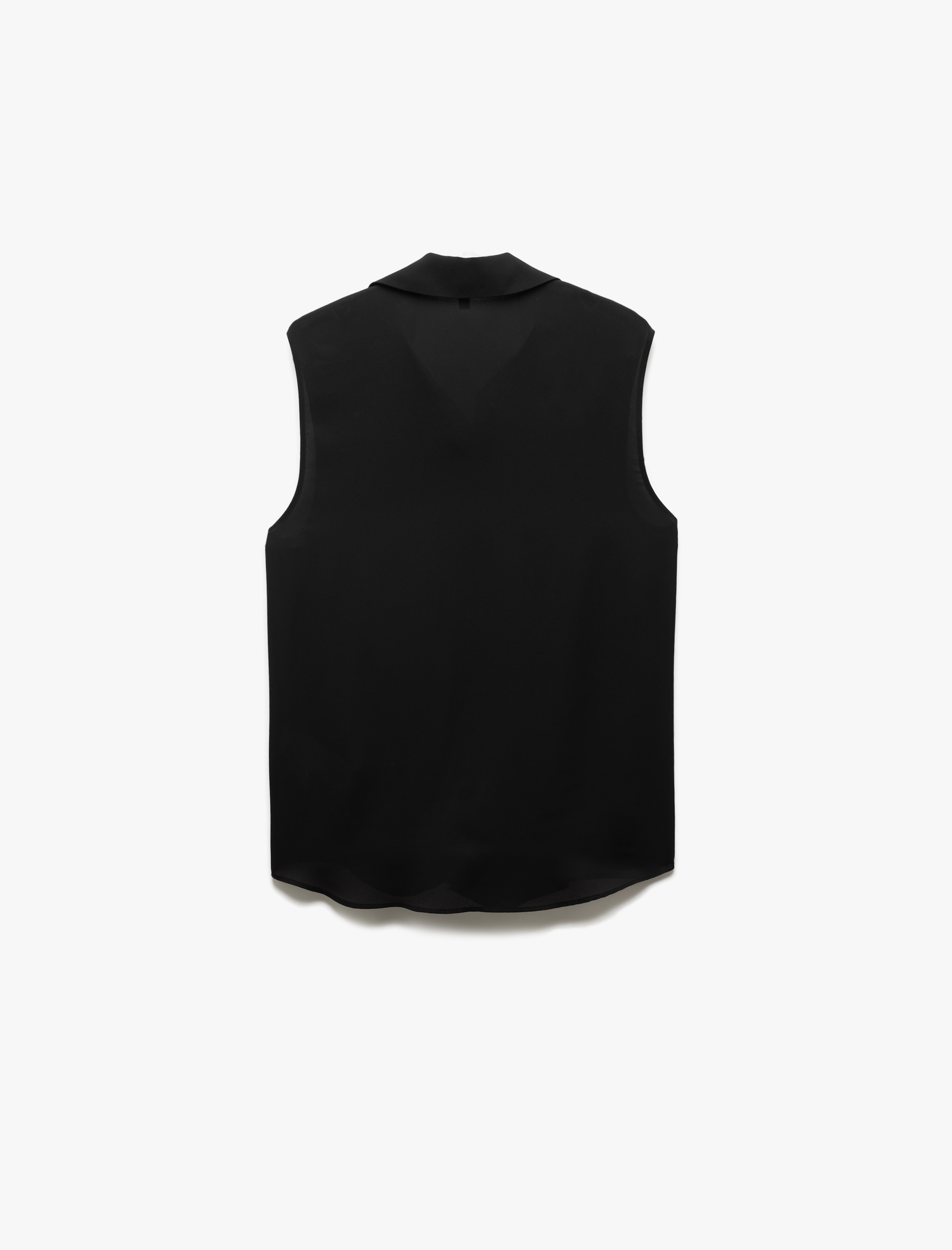   Klasik Yaka Düğmeli Kolsuz Gömlek