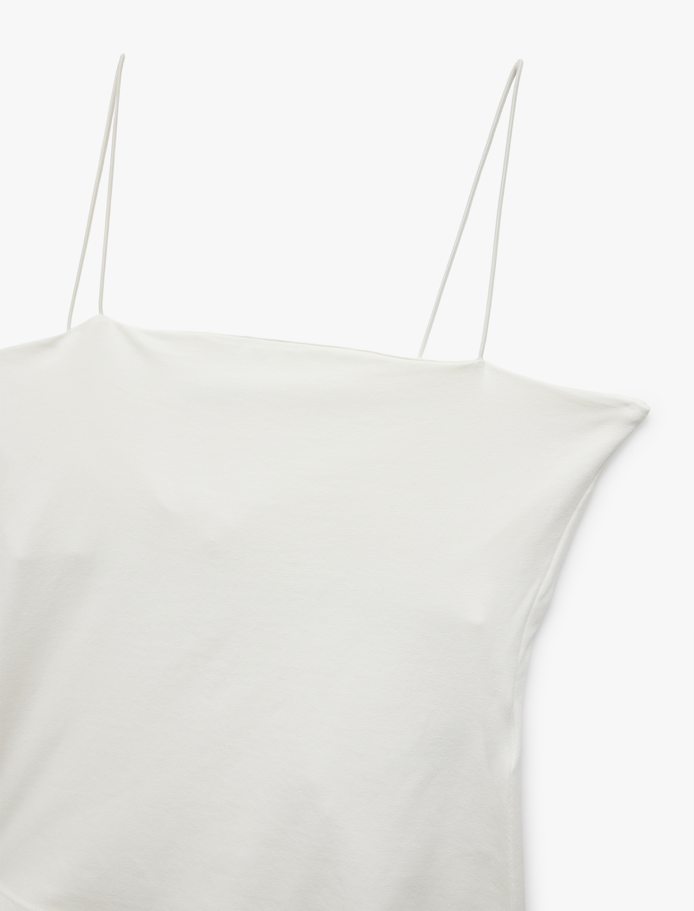   İp Askılı Pamuklu Dar Kesim Basic Kolsuz Atlet