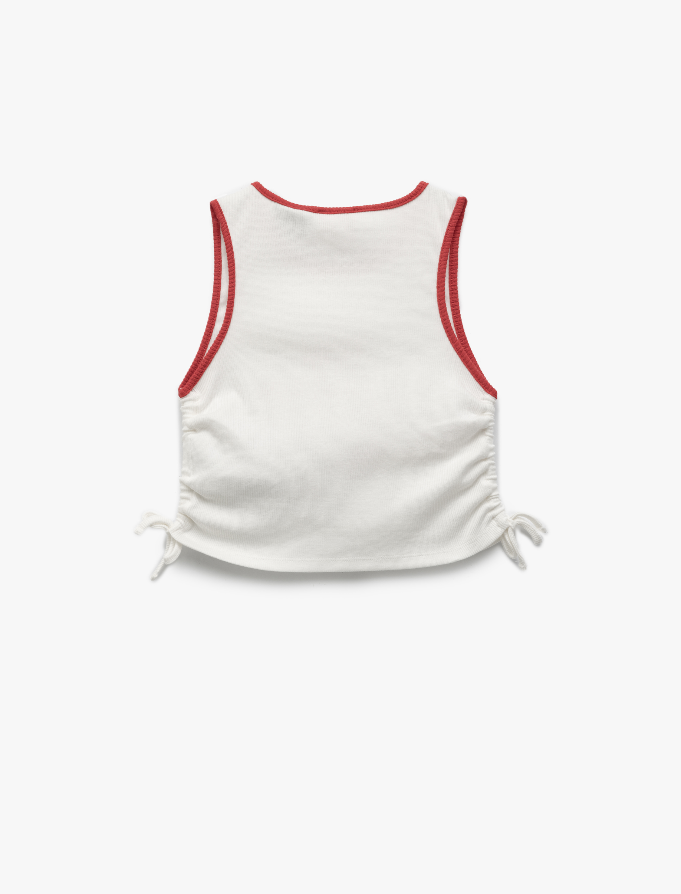  Kız Çocuk Lisanslı Powerpuff Girls Baskılı Kolsuz Büzgü Detaylı Crop Atlet