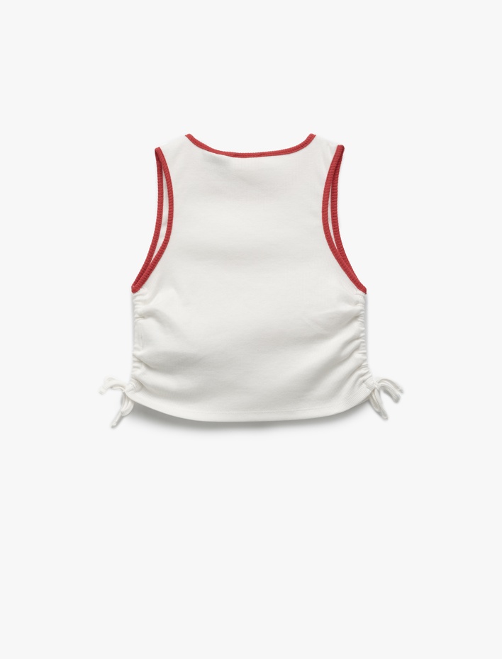 Kız Çocuk Lisanslı Powerpuff Girls Baskılı Kolsuz Büzgü Detaylı Crop Atlet