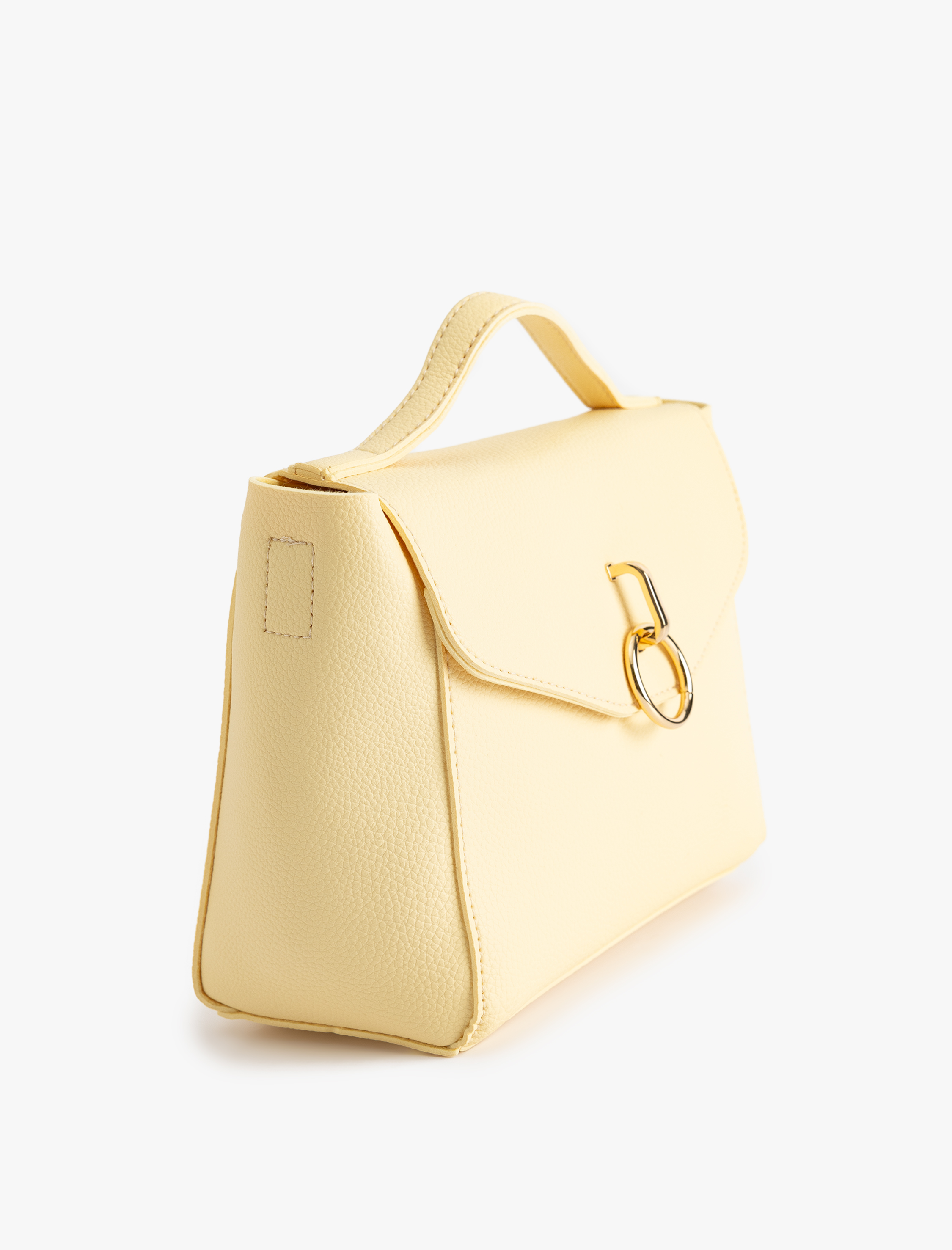  Kadın Metal Aksesuarlı Suni Deri Saplı Askılı Çapraz Çanta