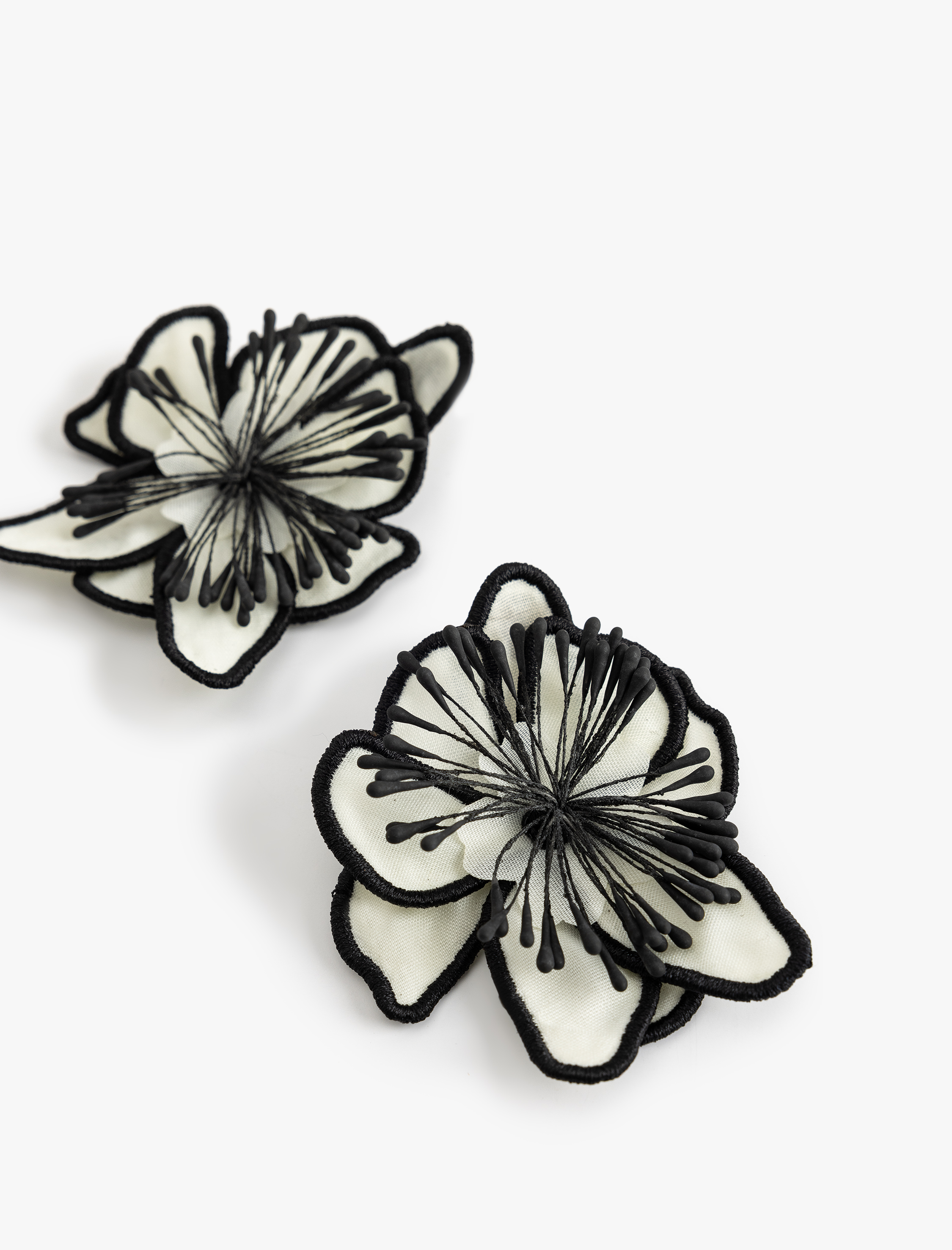  Kadın Büyük Boy Çiçekli Küpe