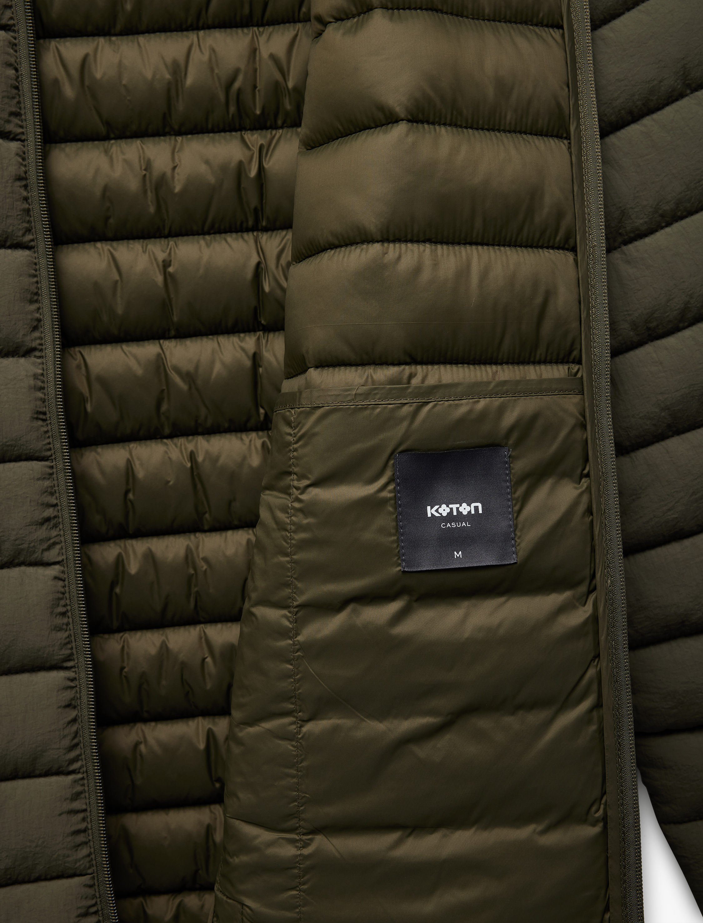 Fermuarlı Cepli Dik Yaka Basic Şişme Mont