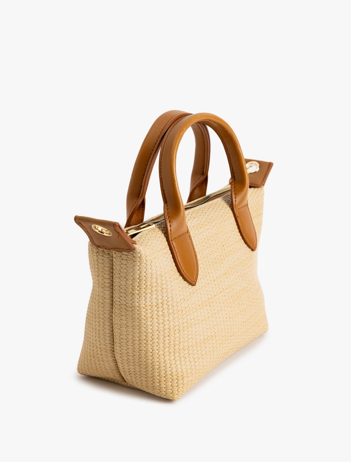 Kadın Askılı Tote Hasır Çanta