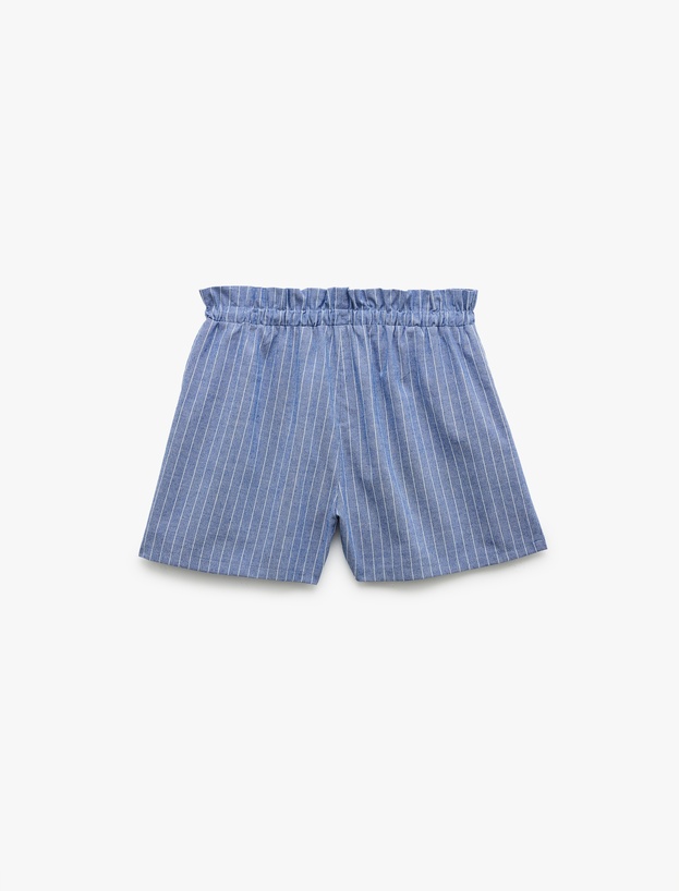 Viskon Karışımlı Beli Bağcıklı Mini Boxer Şort_3