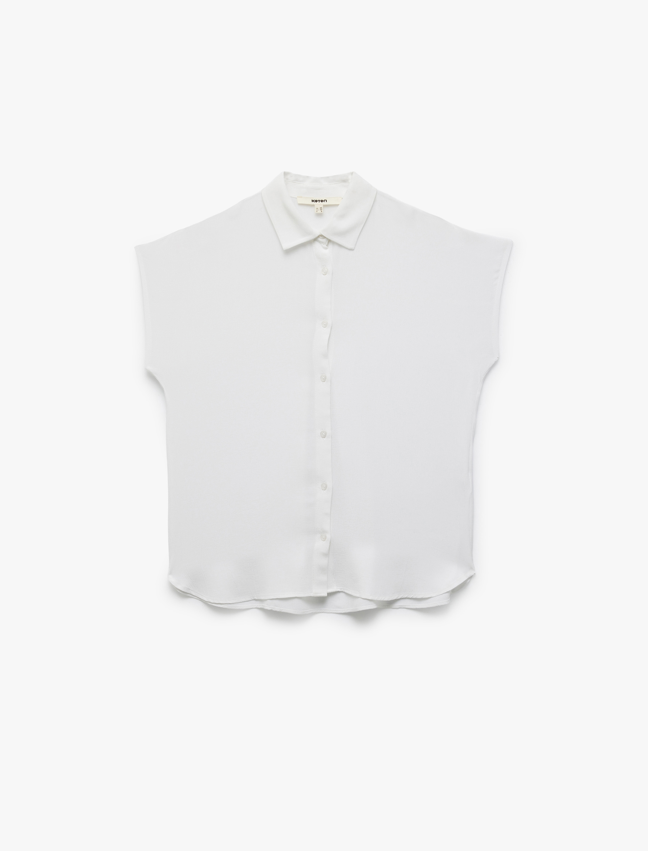   Viskon Klasik Yaka Kolsuz Gömlek