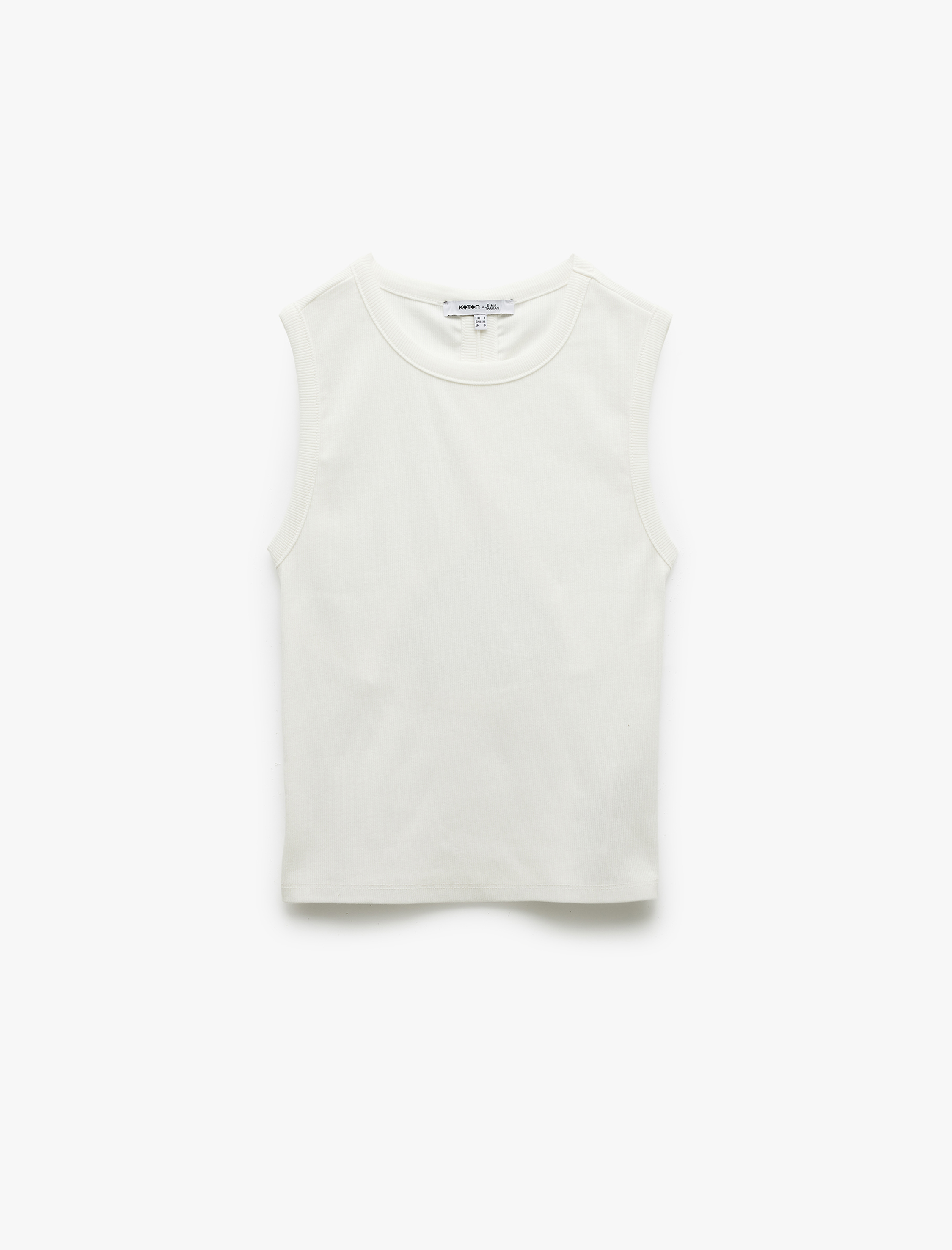   Koton X Sima Tarkan - Pamuklu Bisiklet Yaka Arkası Pencere Detaylı Atlet