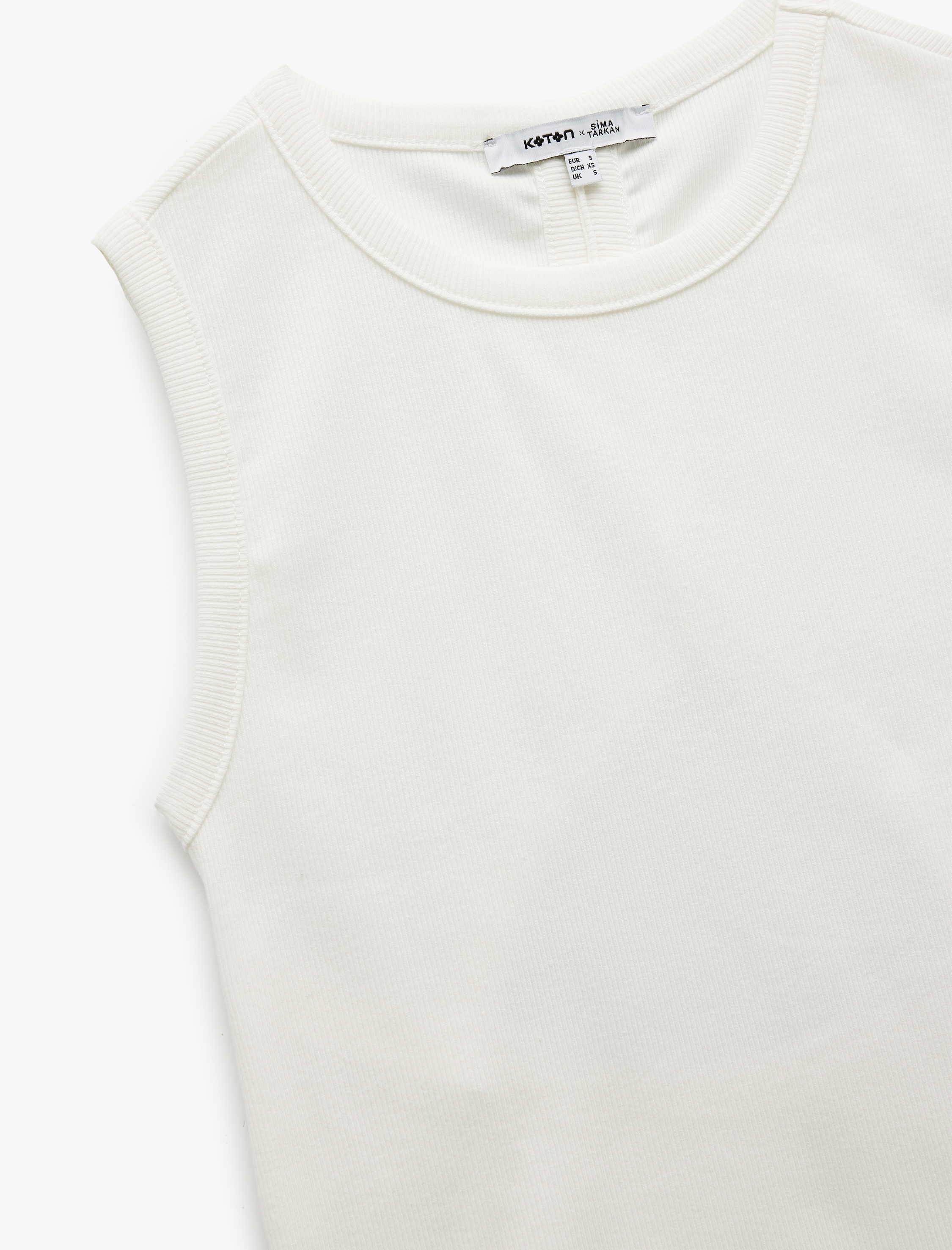   Koton X Sima Tarkan - Pamuklu Bisiklet Yaka Arkası Pencere Detaylı Atlet