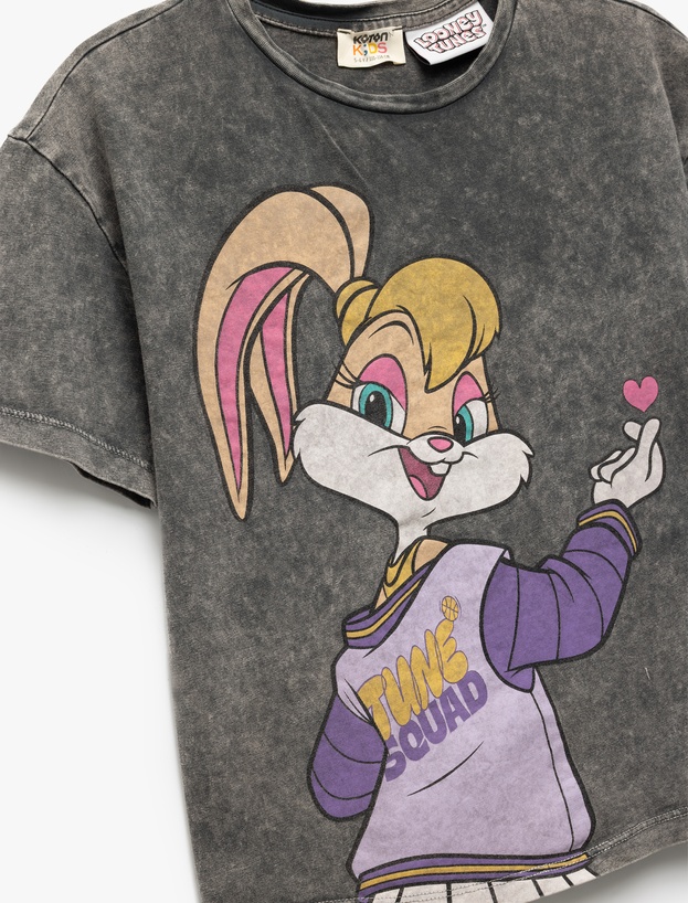 Lisanslı Lola Bunny Baskılı Kısa Kollu Pamuklu Tişört_2