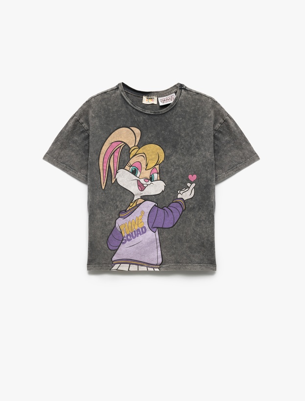 Lisanslı Lola Bunny Baskılı Kısa Kollu Pamuklu Tişört_0