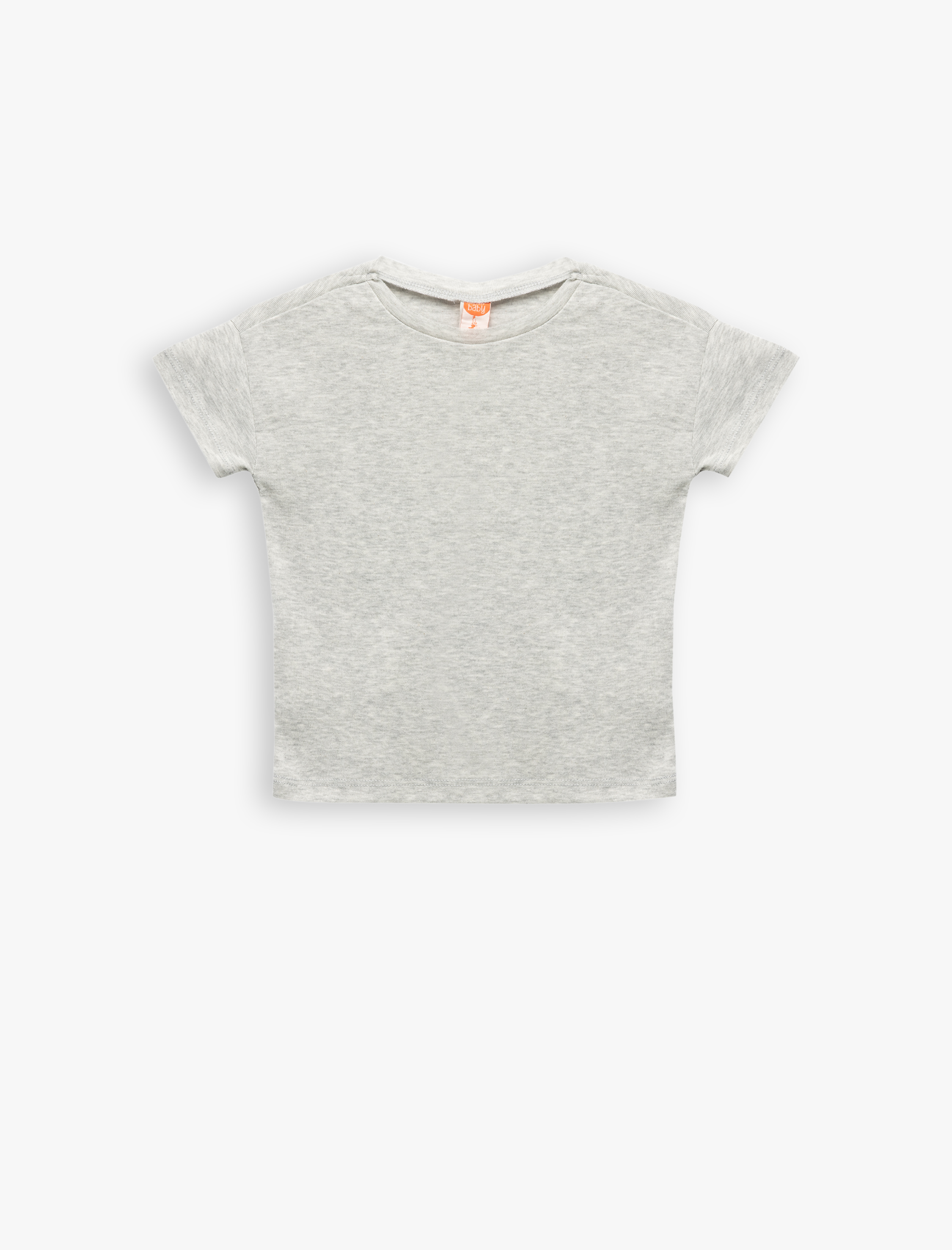  Erkek Bebek Pamuklu Kısa Kollu Bisiklet Yaka 3'lü Basic Tişört Seti