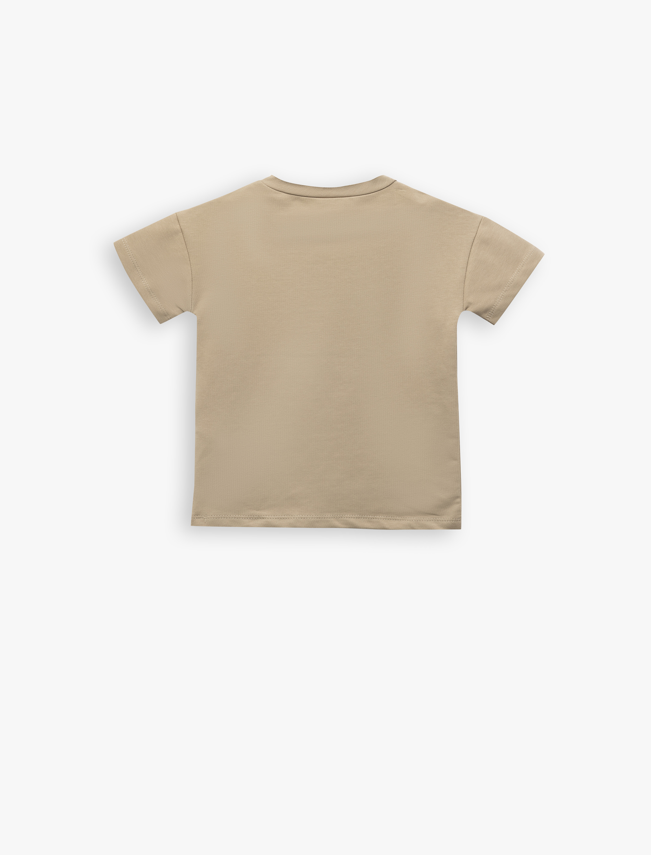  Erkek Bebek Pamuklu Kısa Kollu Bisiklet Yaka 3'lü Basic Tişört Seti