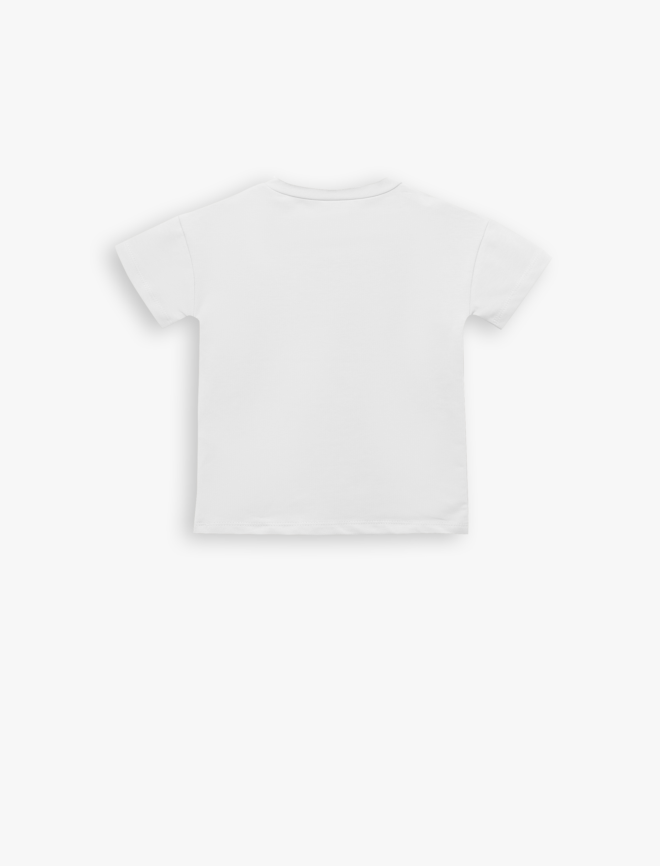  Erkek Bebek Pamuklu Kısa Kollu Bisiklet Yaka 3'lü Basic Tişört Seti