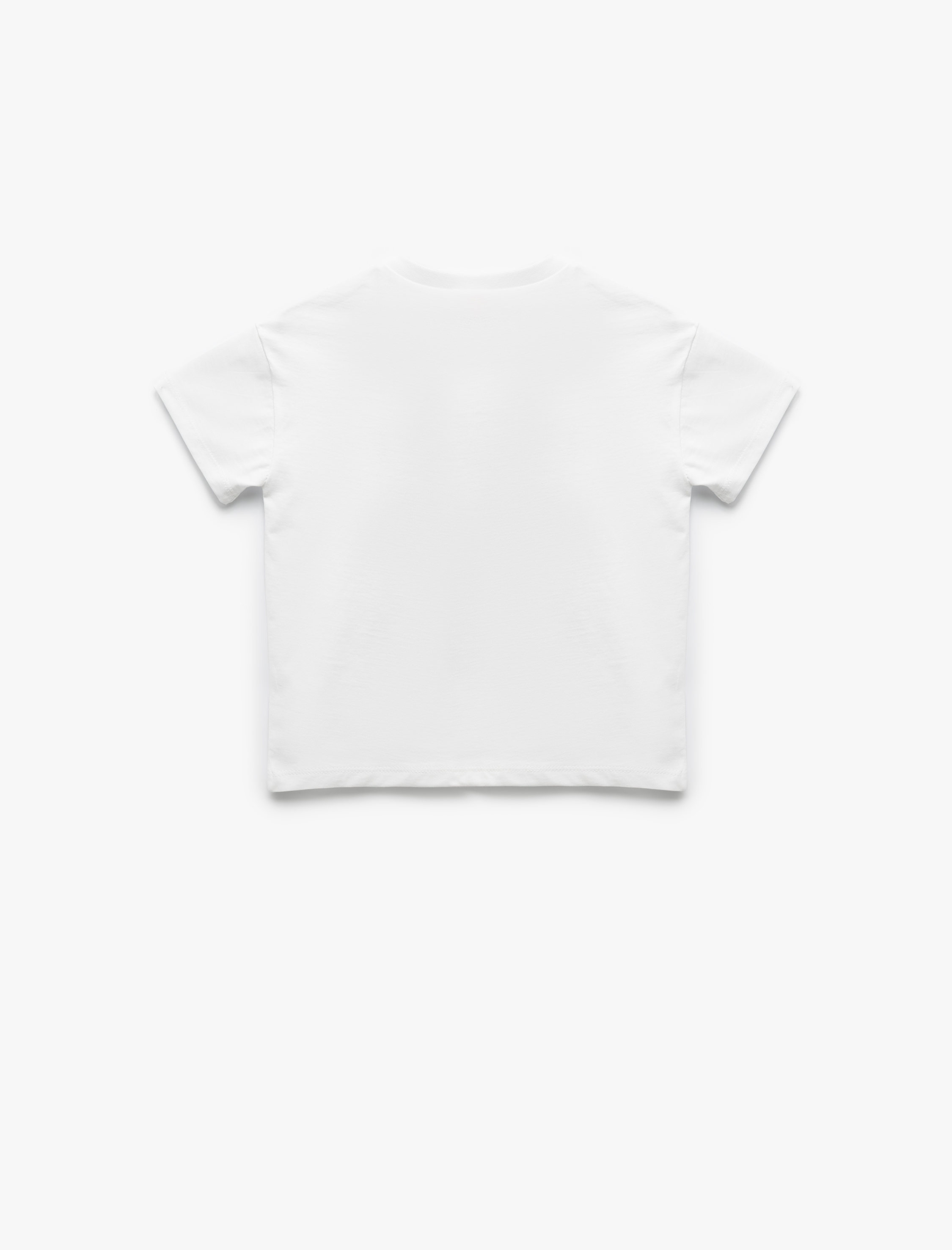  Erkek Bebek Baskılı Kısa Kollu Pamuklu Bisiklet Yaka Tişört