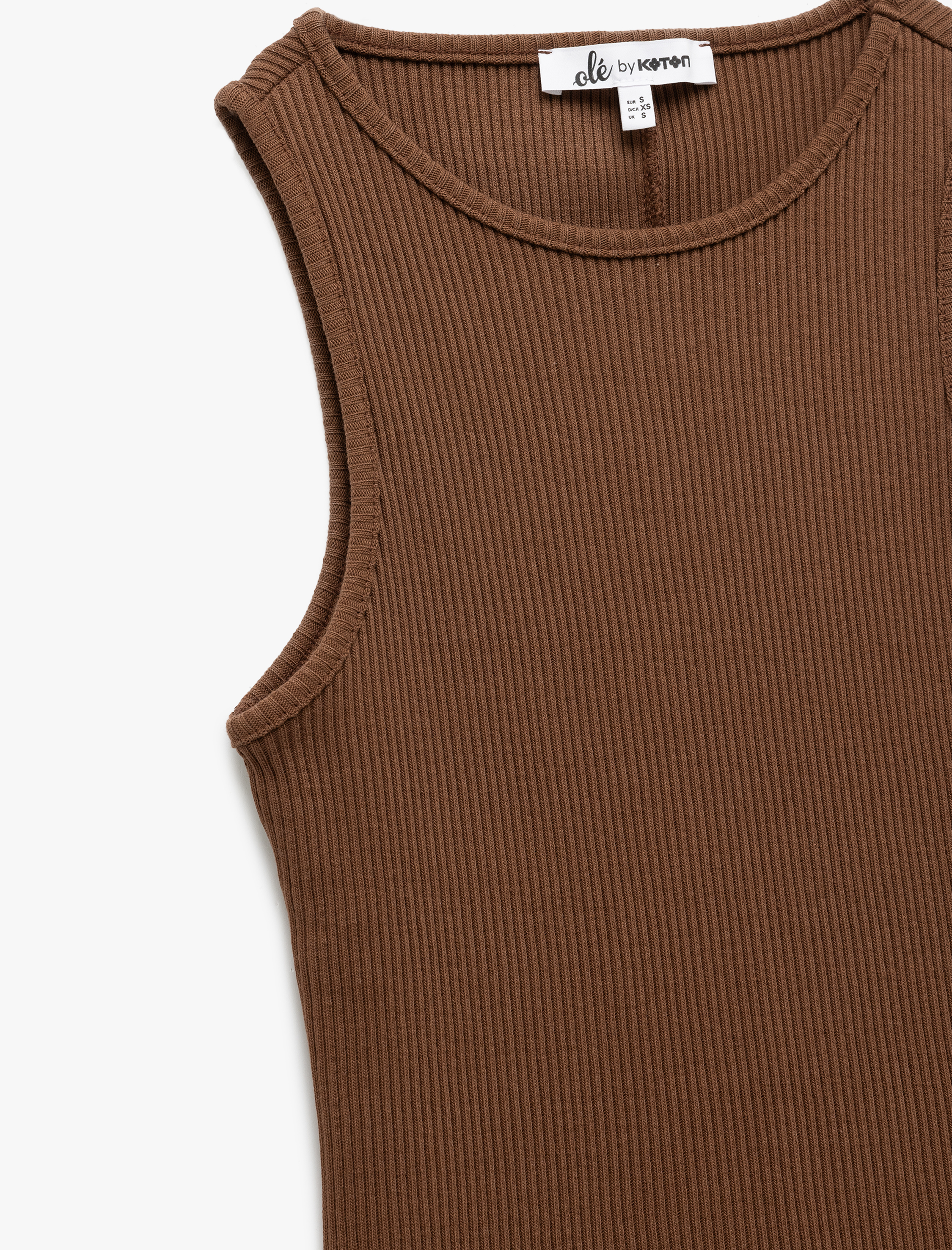   Pamuklu Bisiklet Yaka Fitilli Atlet