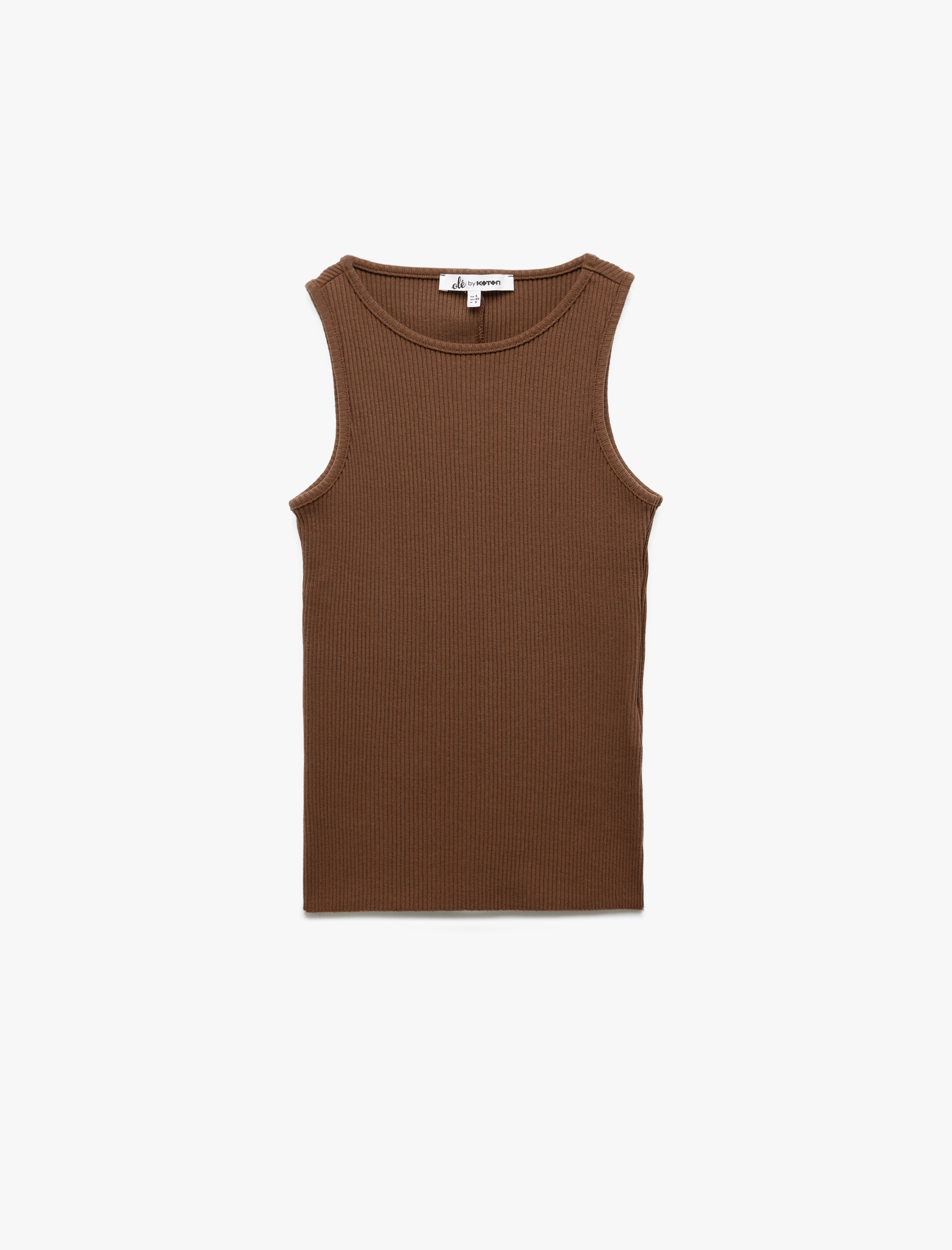   Pamuklu Bisiklet Yaka Fitilli Atlet