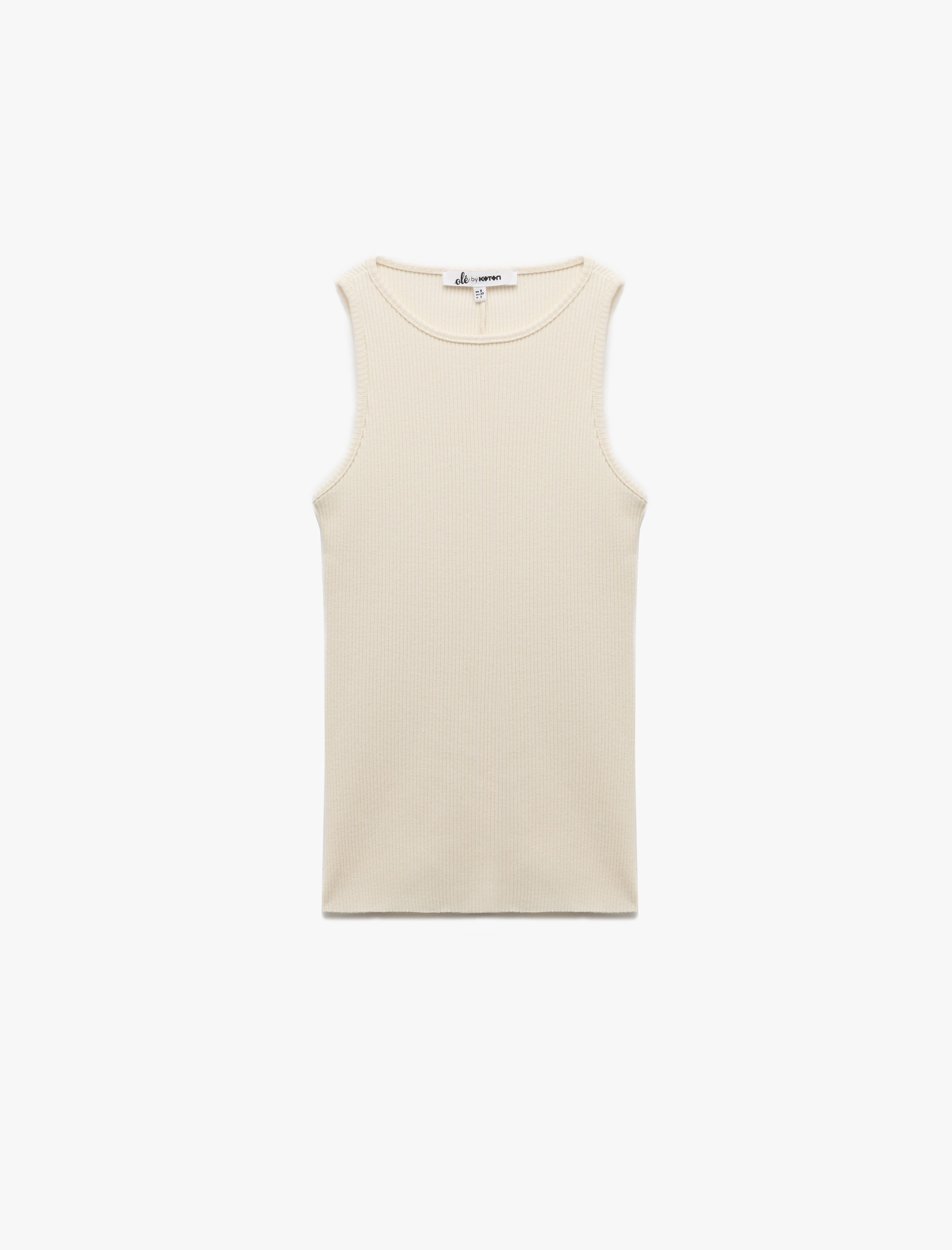   Pamuklu Bisiklet Yaka Fitilli Atlet