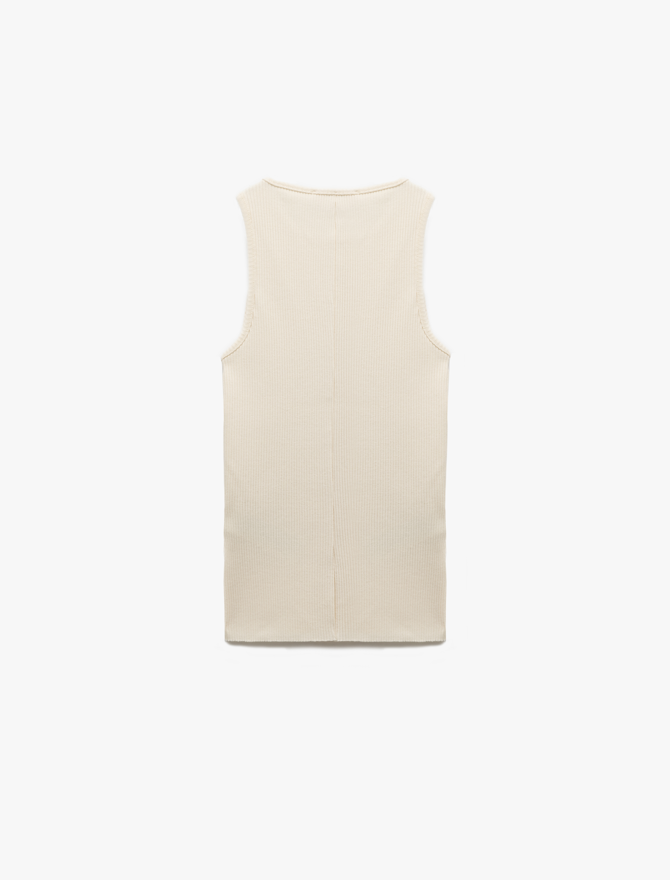   Pamuklu Bisiklet Yaka Fitilli Atlet