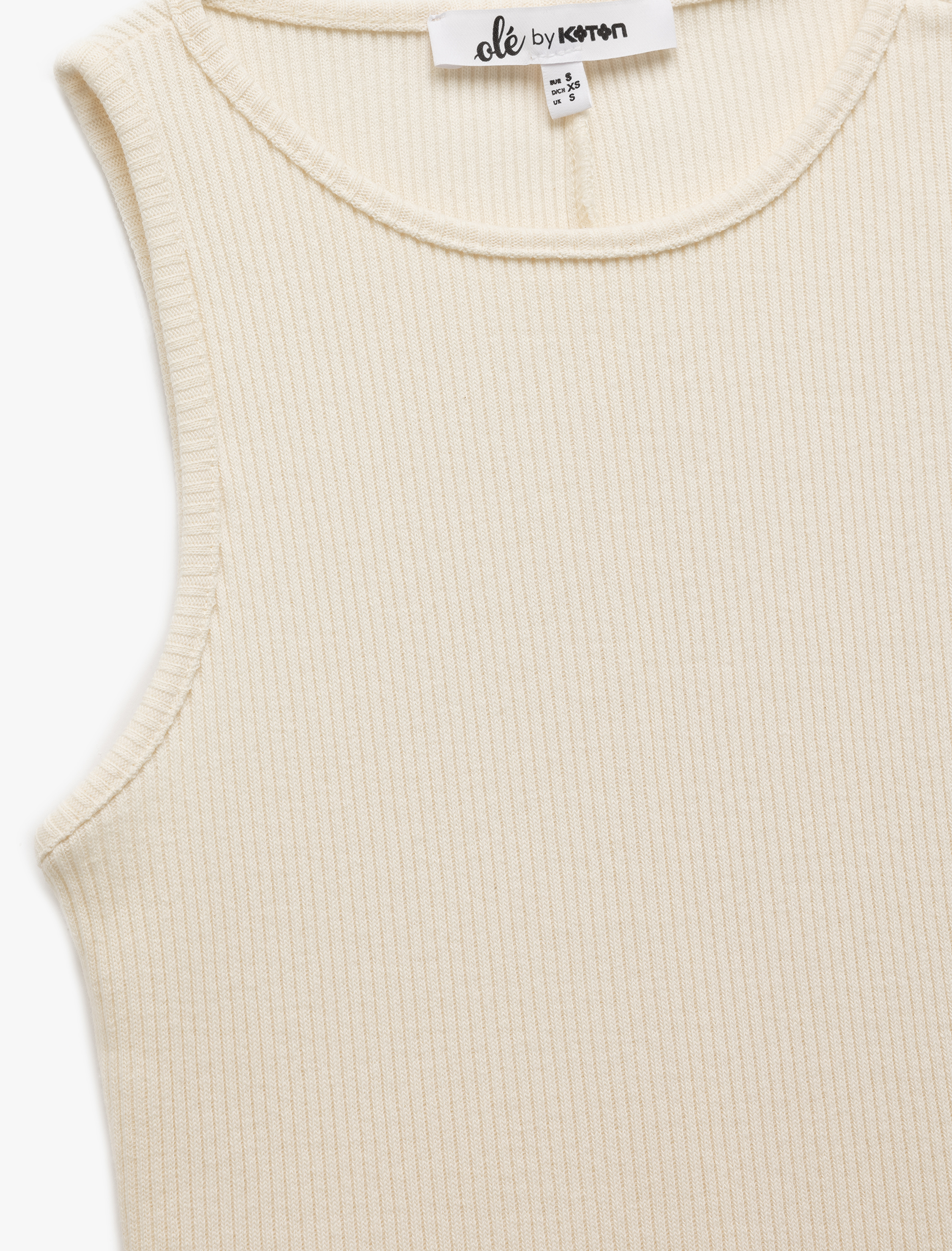   Pamuklu Bisiklet Yaka Fitilli Atlet