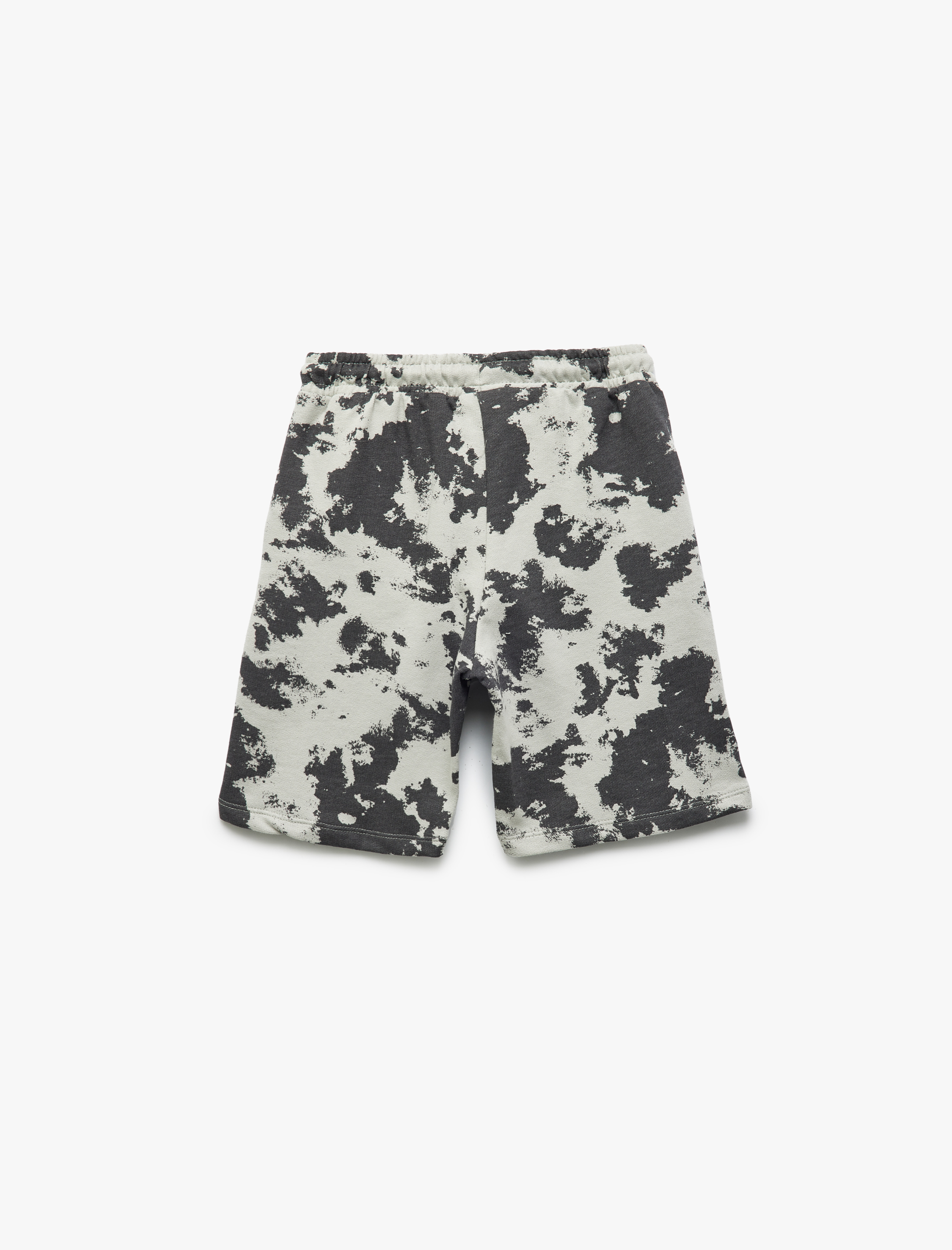  Erkek Çocuk Beli Lastikli Desenli Cepli Pamuklu Şort