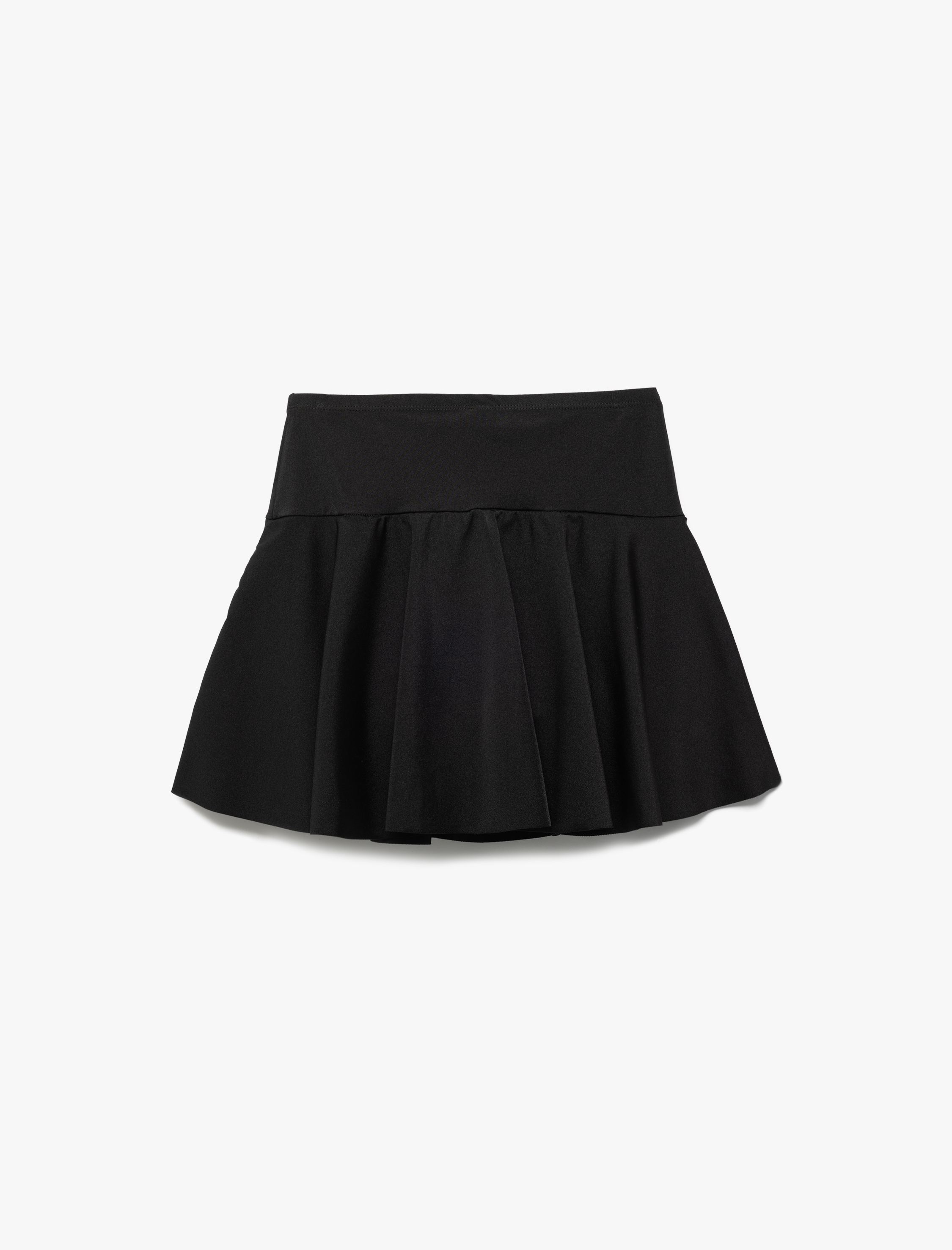   Pileli Şortlu Bikini Etek