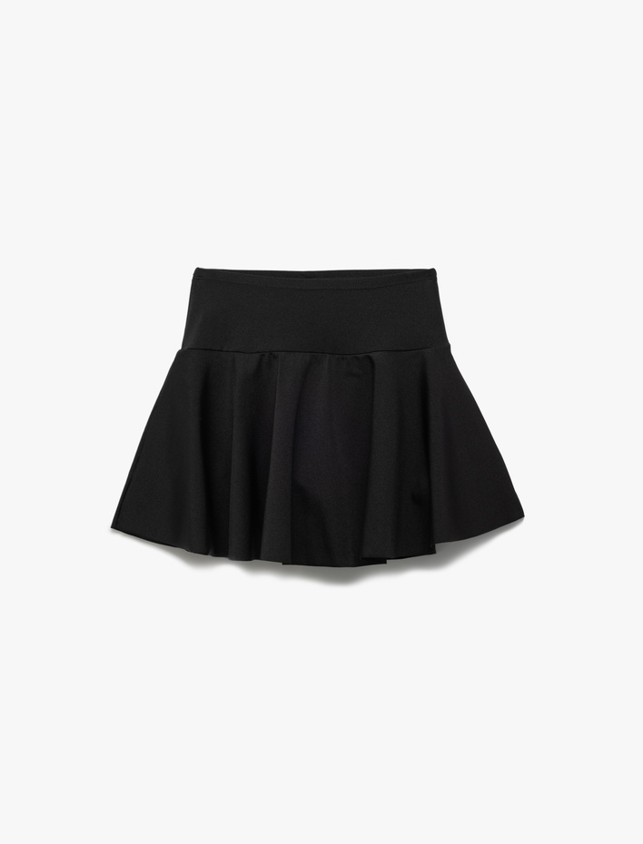  Pileli Şortlu Bikini Etek