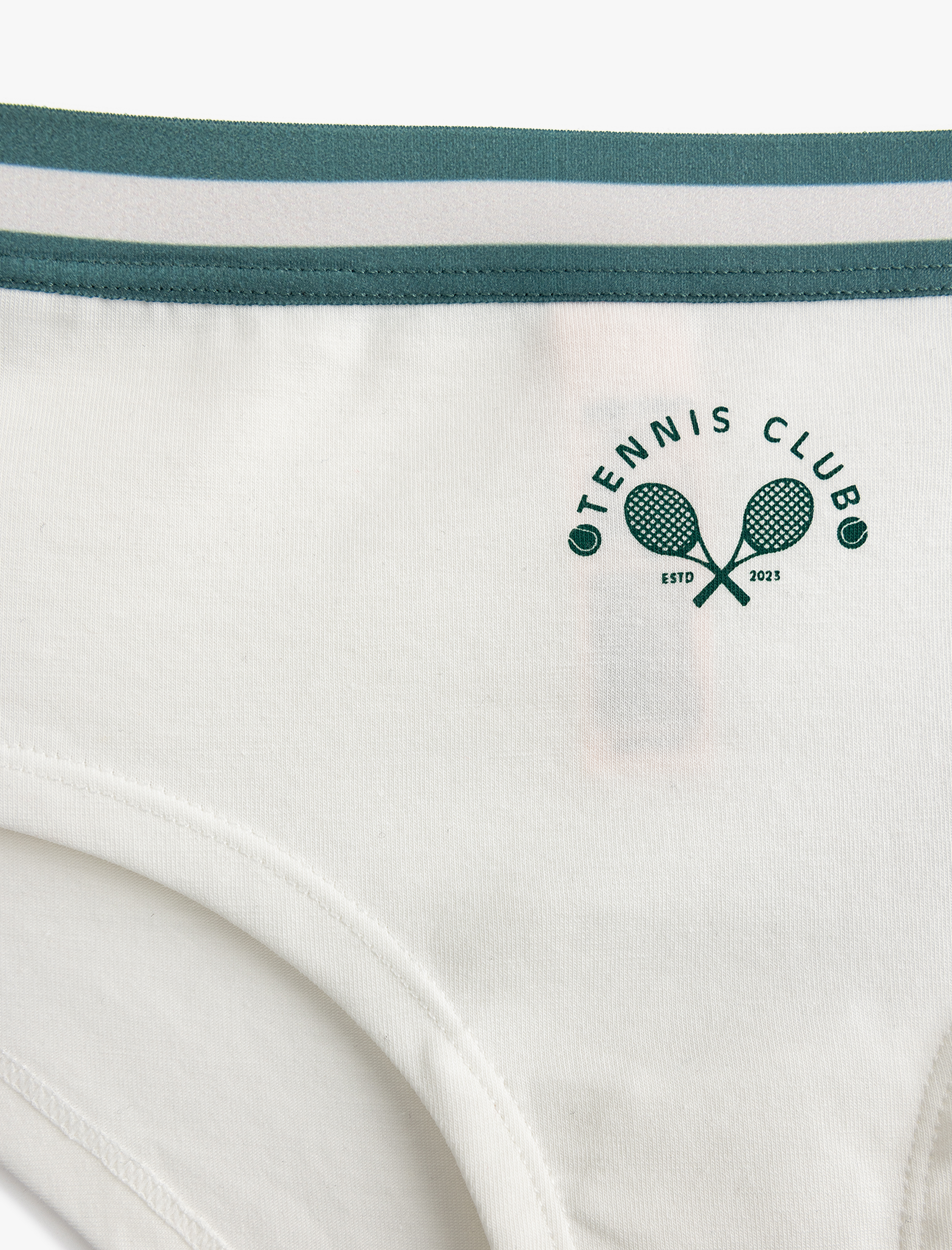   Baskılı Çizgili Yüksek Bel Hipster Pamuklu Külot