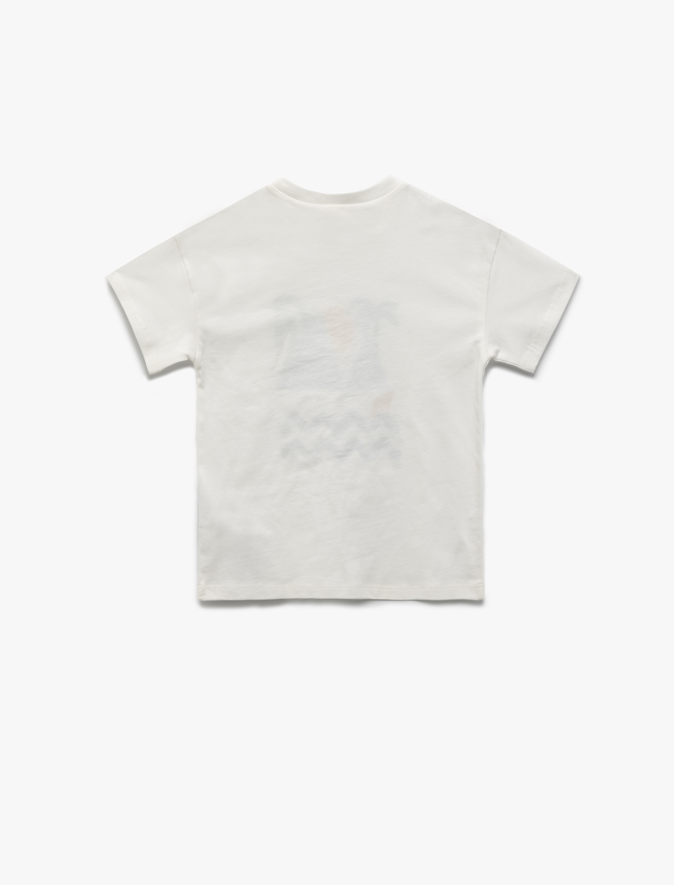  Erkek Bebek Pamuklu Bisiklet Yaka Kısa Kollu Baskılı Tişört