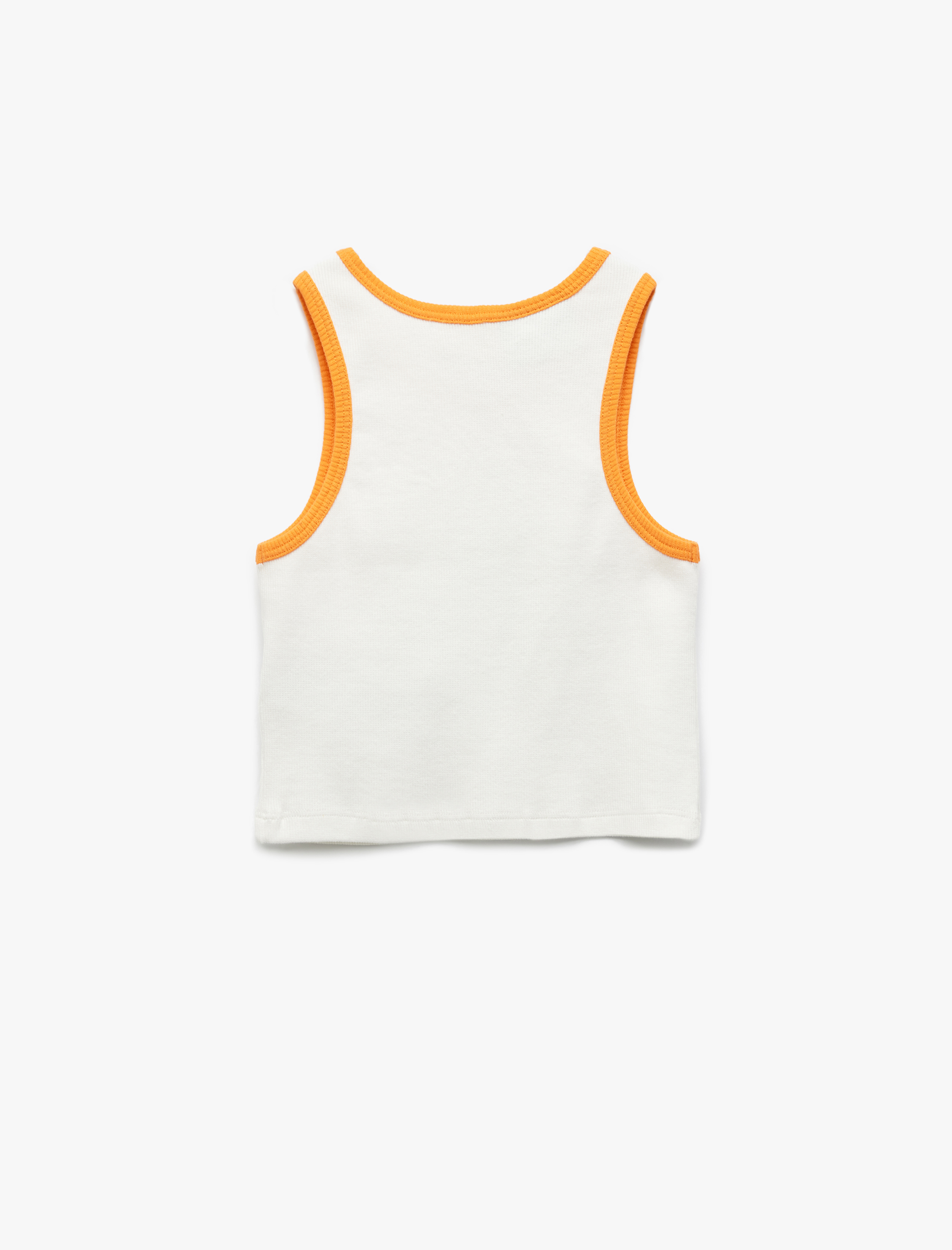  Kız Çocuk Bugs Bunny Baskılı Ribanalı Lisanslı Bisiklet Yaka Crop Atlet