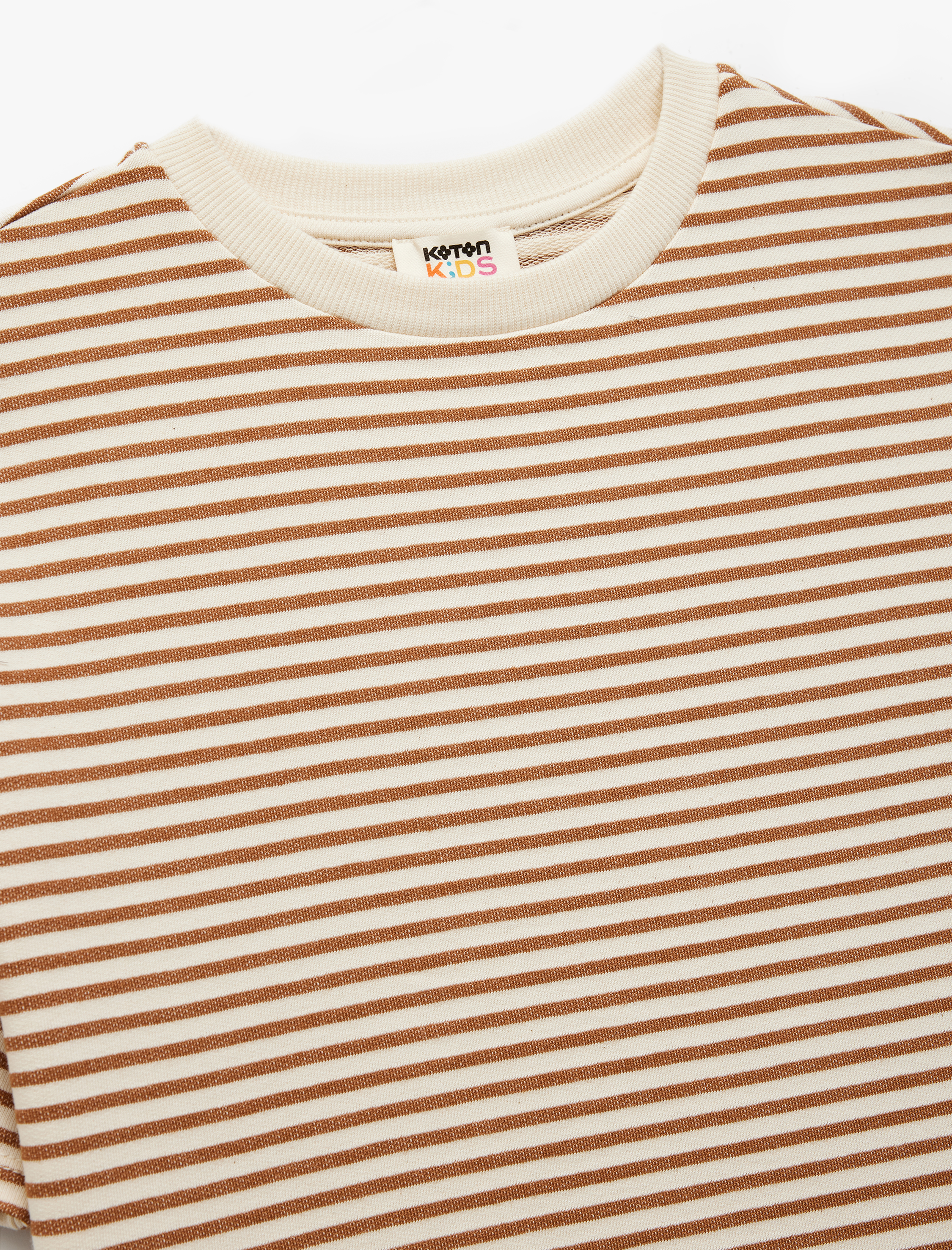  Erkek Çocuk Pamuklu Kısa Kollu Bisiklet Yaka Çizgili Tişört