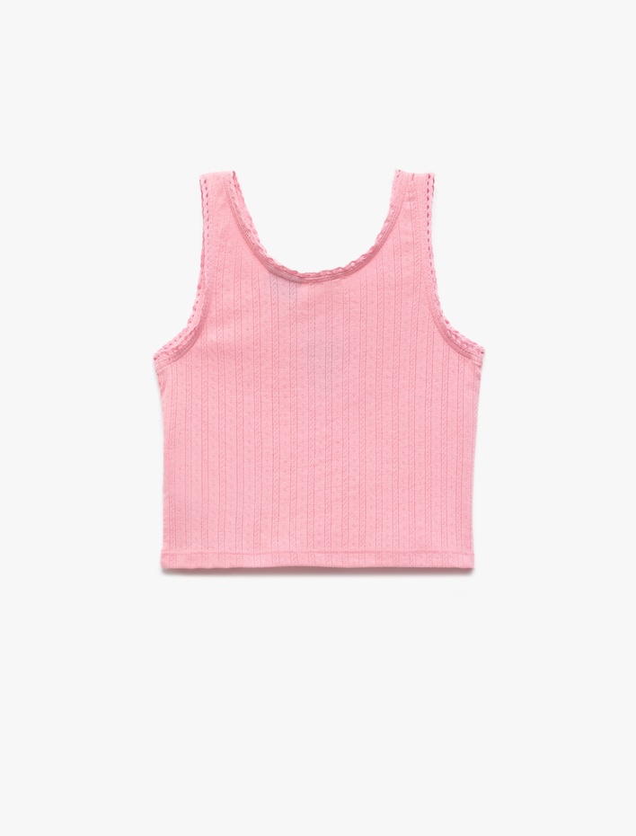 Kız Çocuk Powerpuff Girls İşlemeli Lisanslı Kolsuz Bisiklet Yaka Atlet