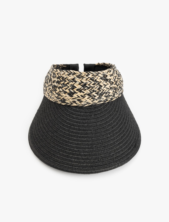 Kadın Hasır Vizör Şapka