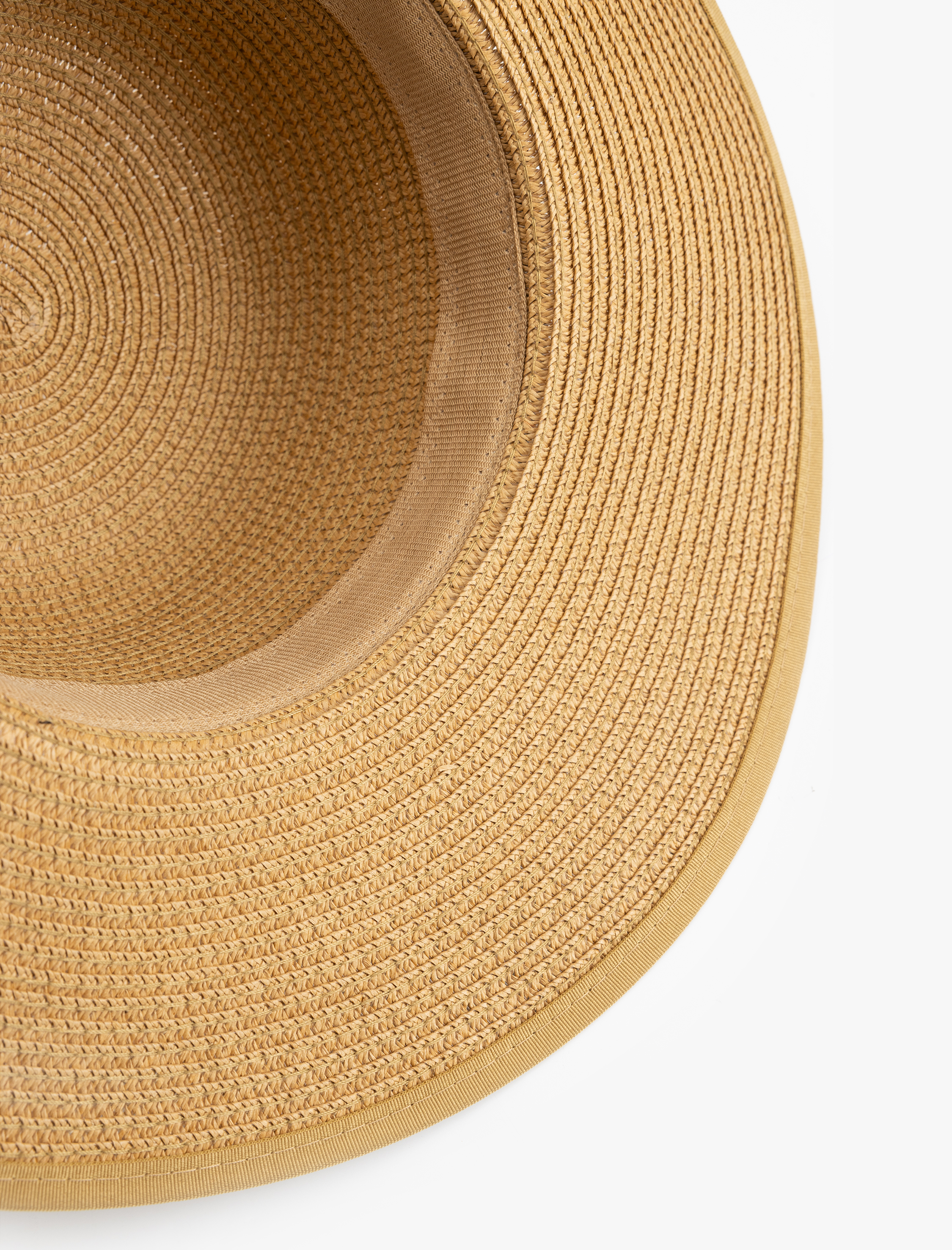  Kadın Şerit Detaylı Hasır Şapka