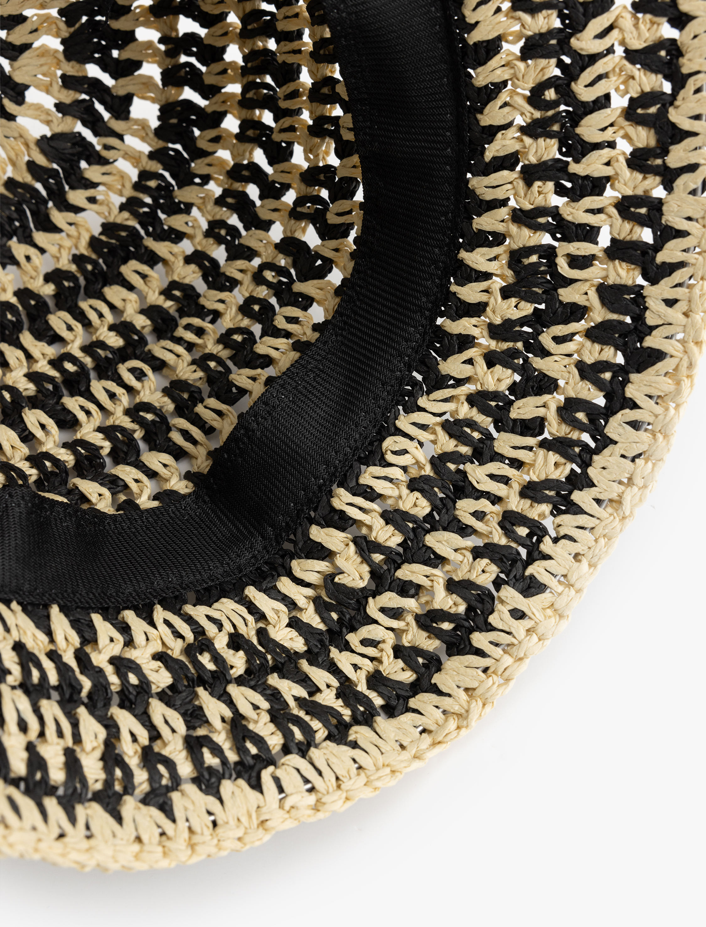  Kadın Desenli Hasır Bucket Şapka