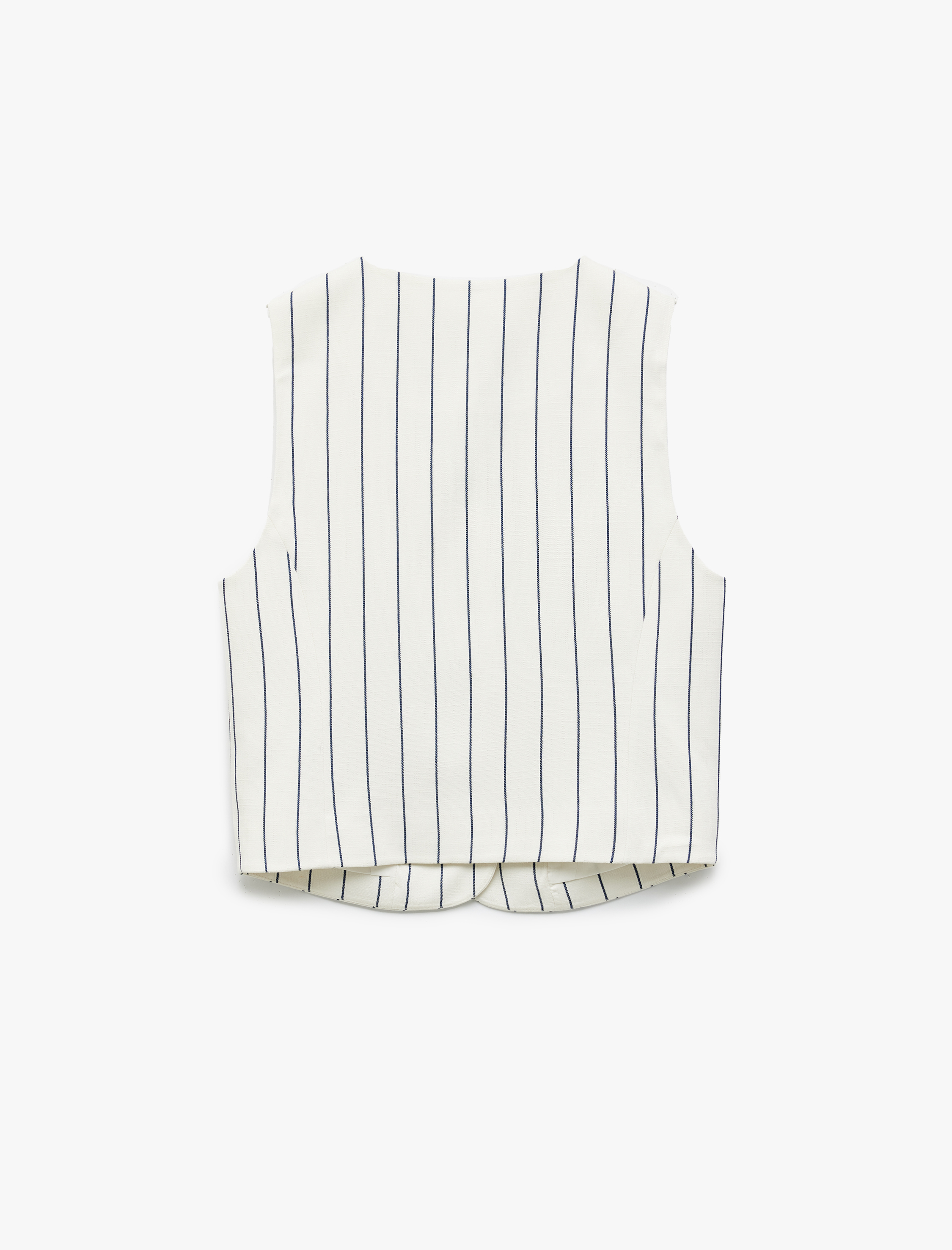   Koton X Sima Tarkan - Viskon Karışımlı Kolsuz Cepli Düğmeli Yelek