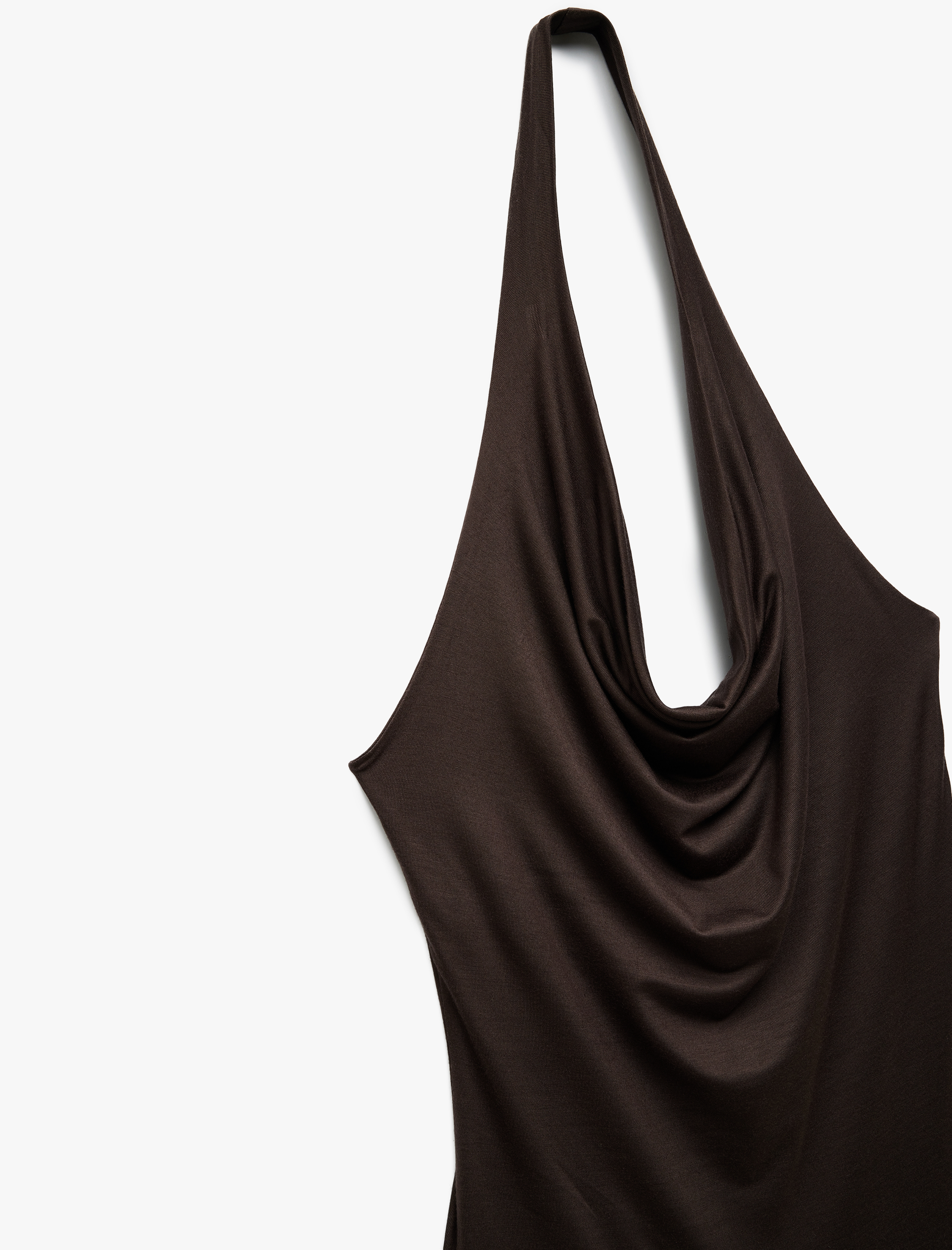 Koton X Sima Tarkan - Viskon Kumaş Kolsuz Sırt Dekolteli Degaje Yaka Bodysuit