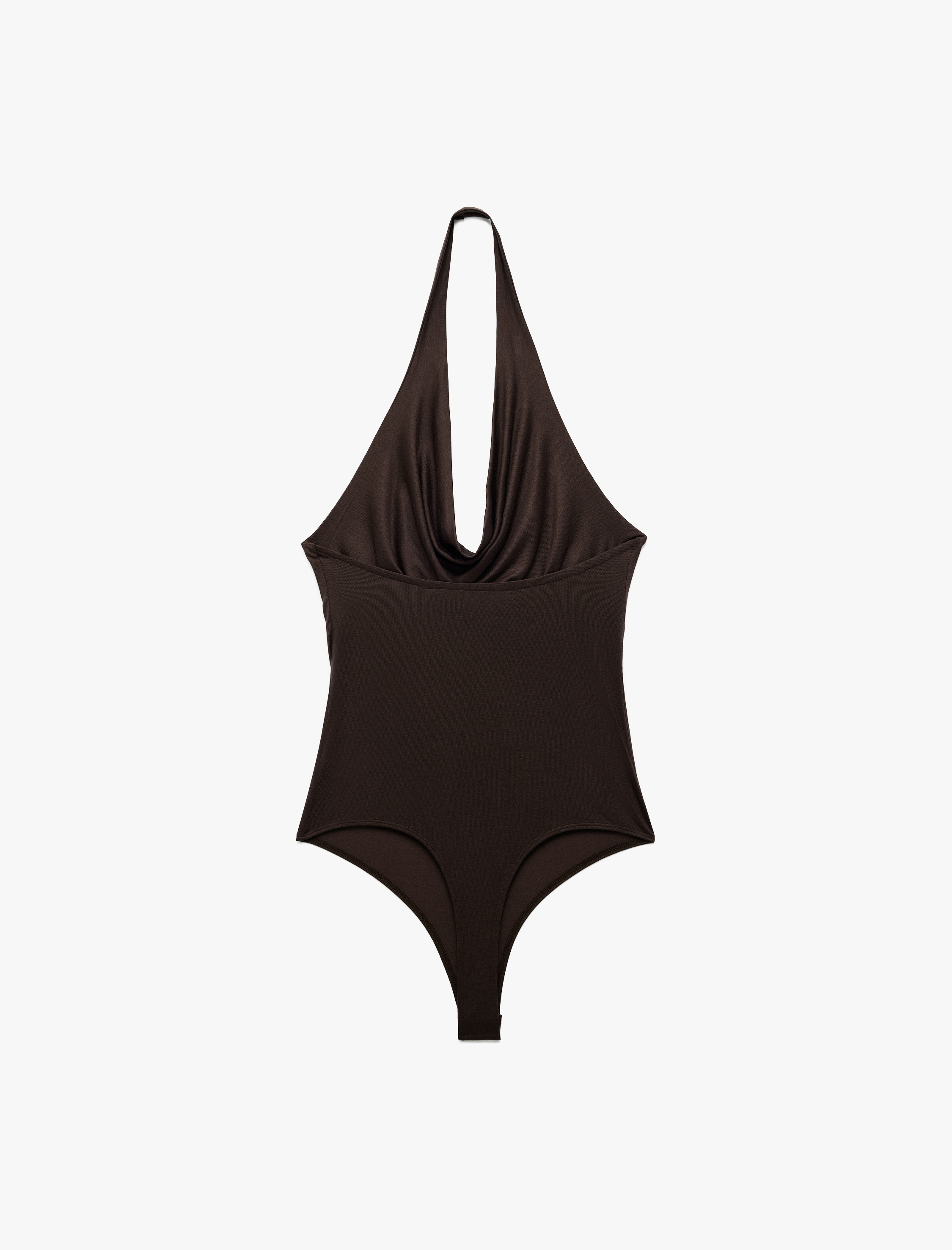 Koton X Sima Tarkan - Viskon Kumaş Kolsuz Sırt Dekolteli Degaje Yaka Bodysuit