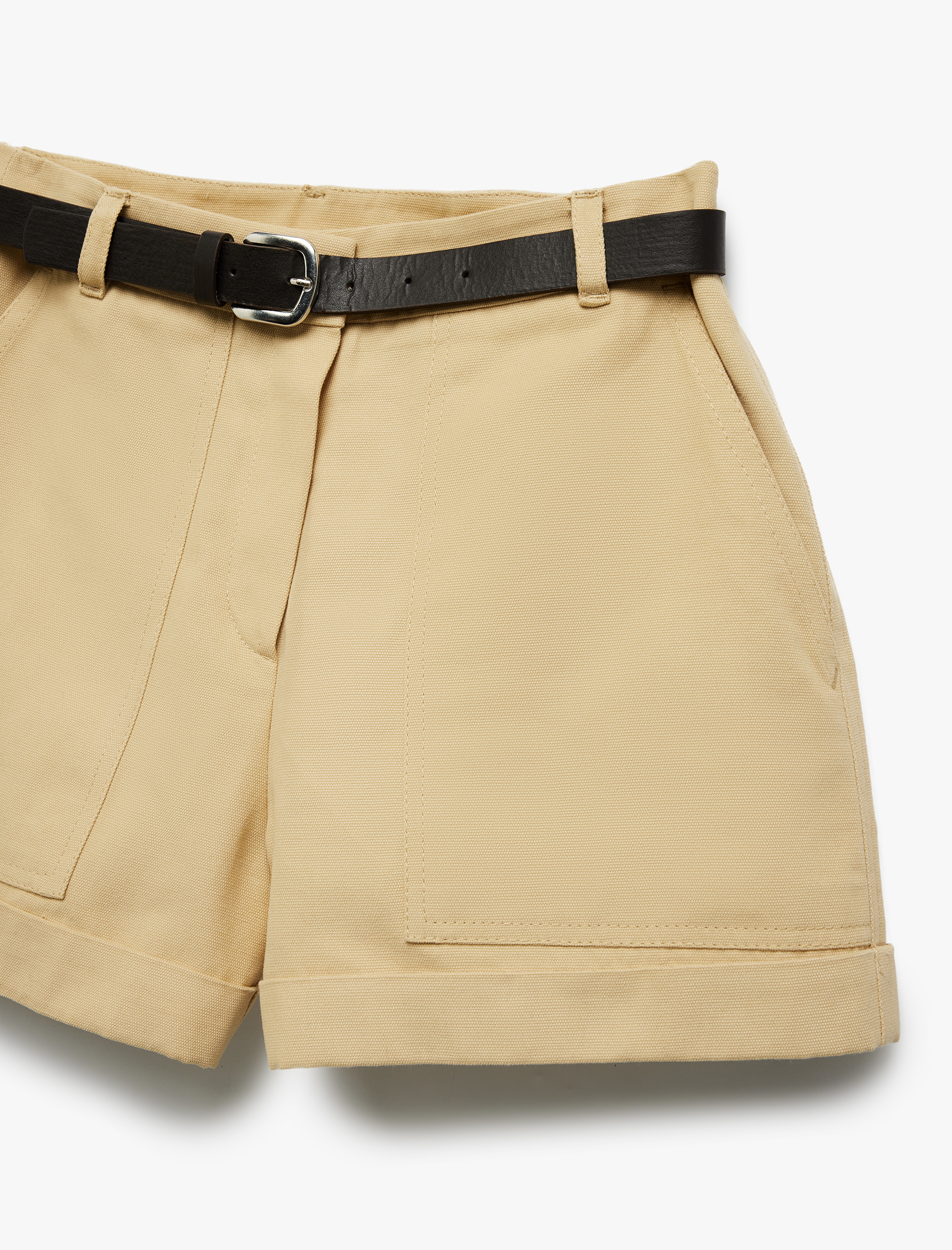 Koton X Sima Tarkan - Pamuklu Normal Bel Kemerli Mini Şort