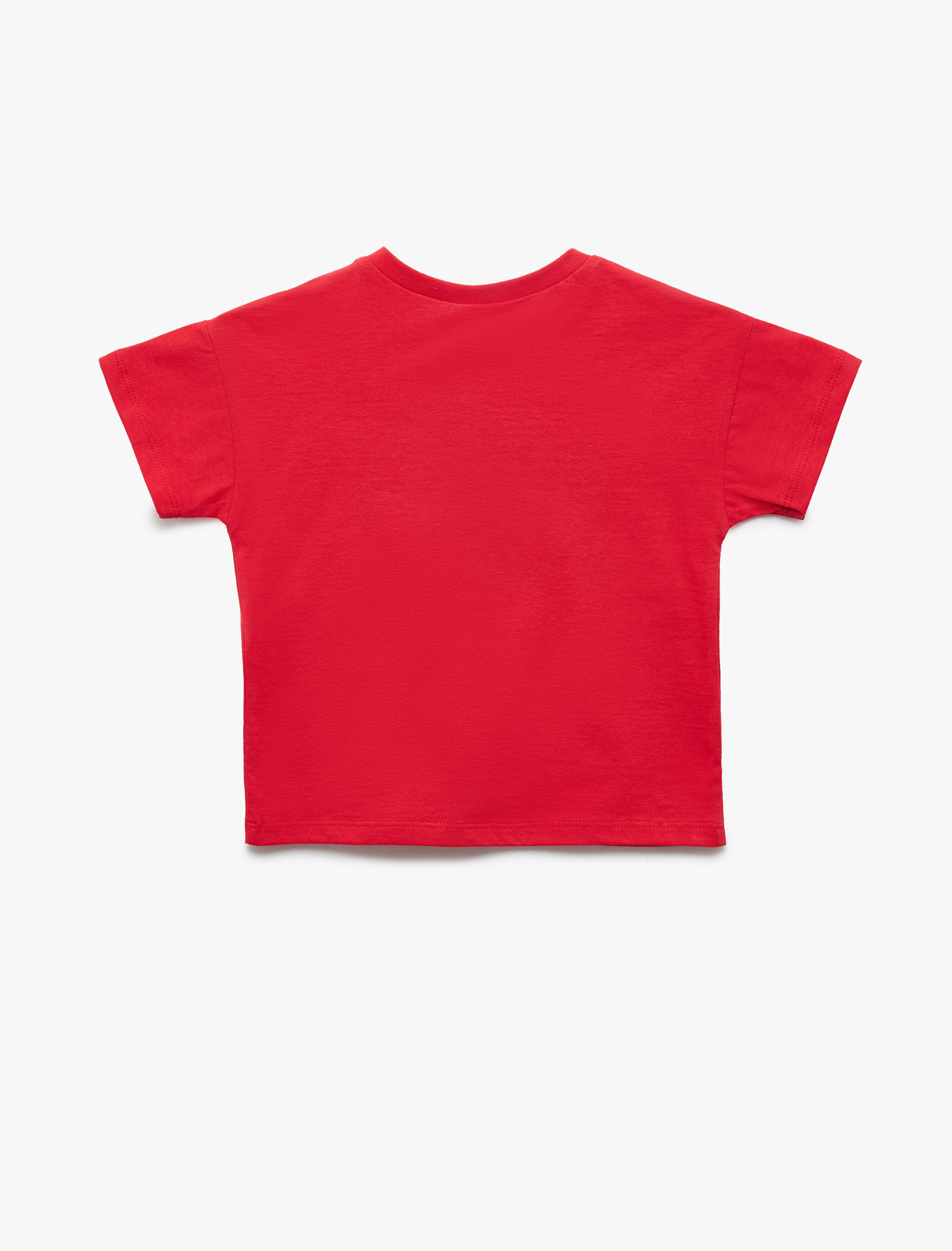  Kız Bebek Atatürk Baskılı Kısa Kollu Bisiklet Yaka Pamuklu Tişört