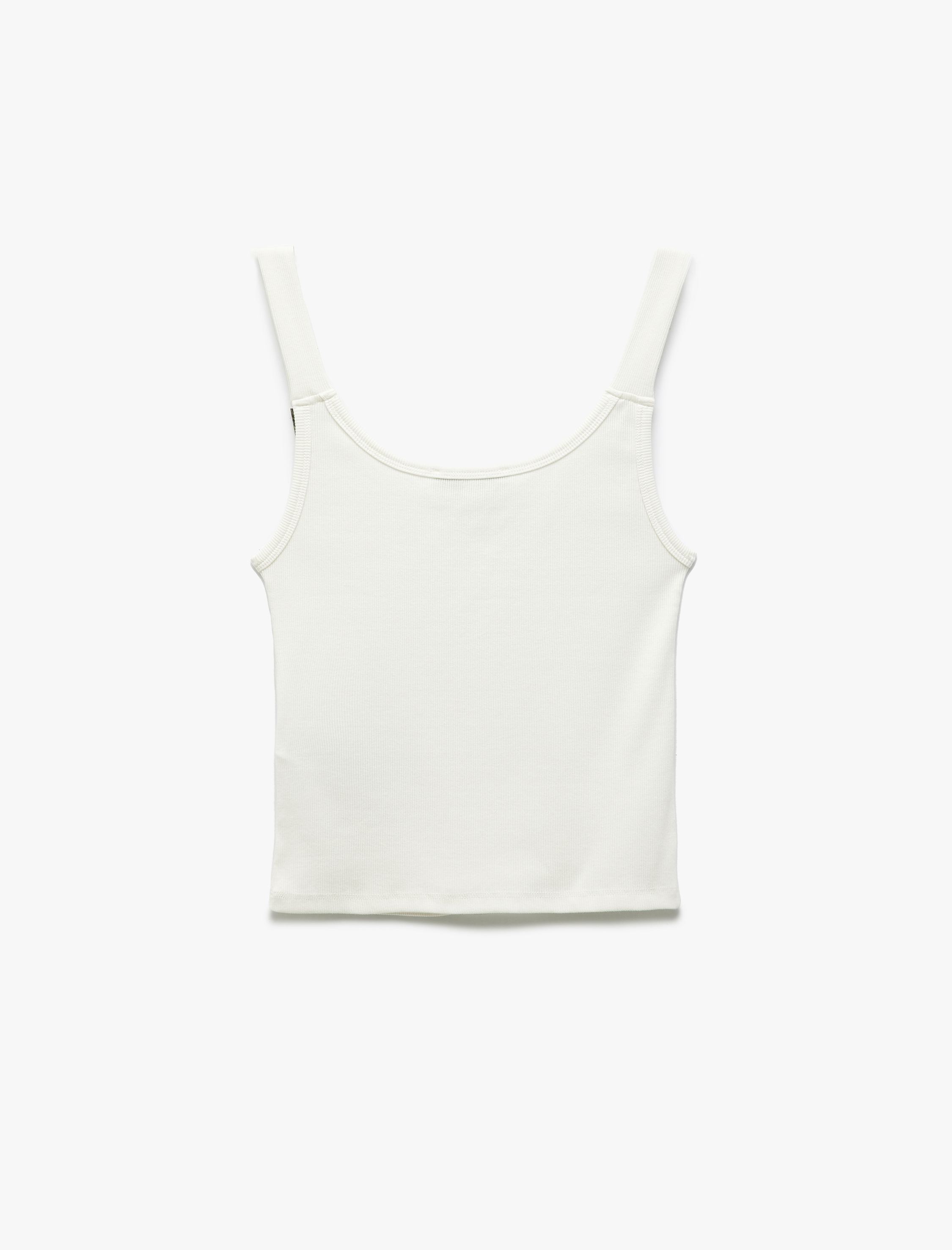   Koton X Sima Tarkan - Pamuklu Aksesuar Detaylı Kalın Askılı Atlet