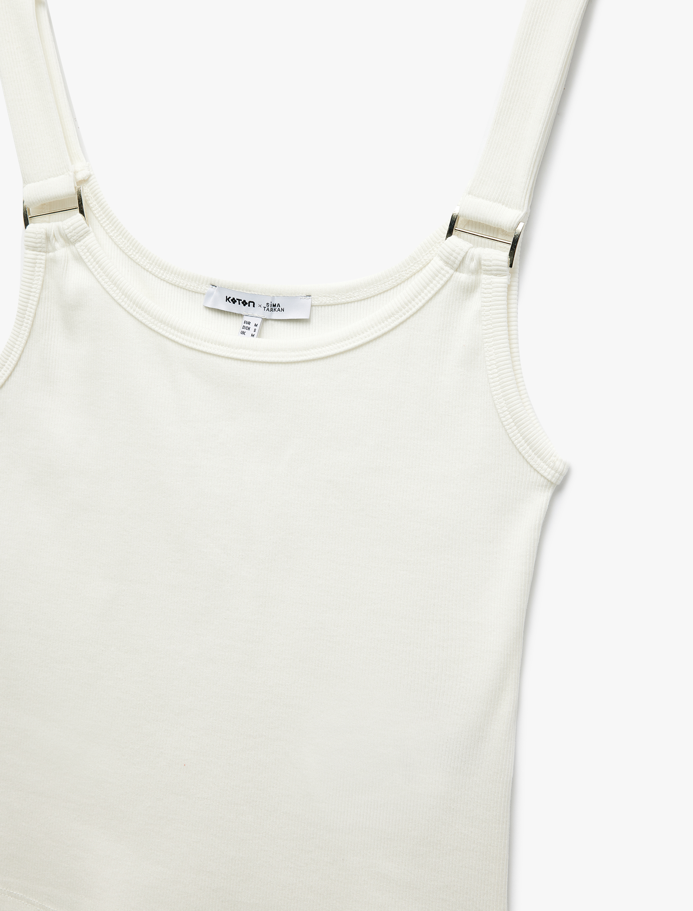   Koton X Sima Tarkan - Pamuklu Aksesuar Detaylı Kalın Askılı Atlet