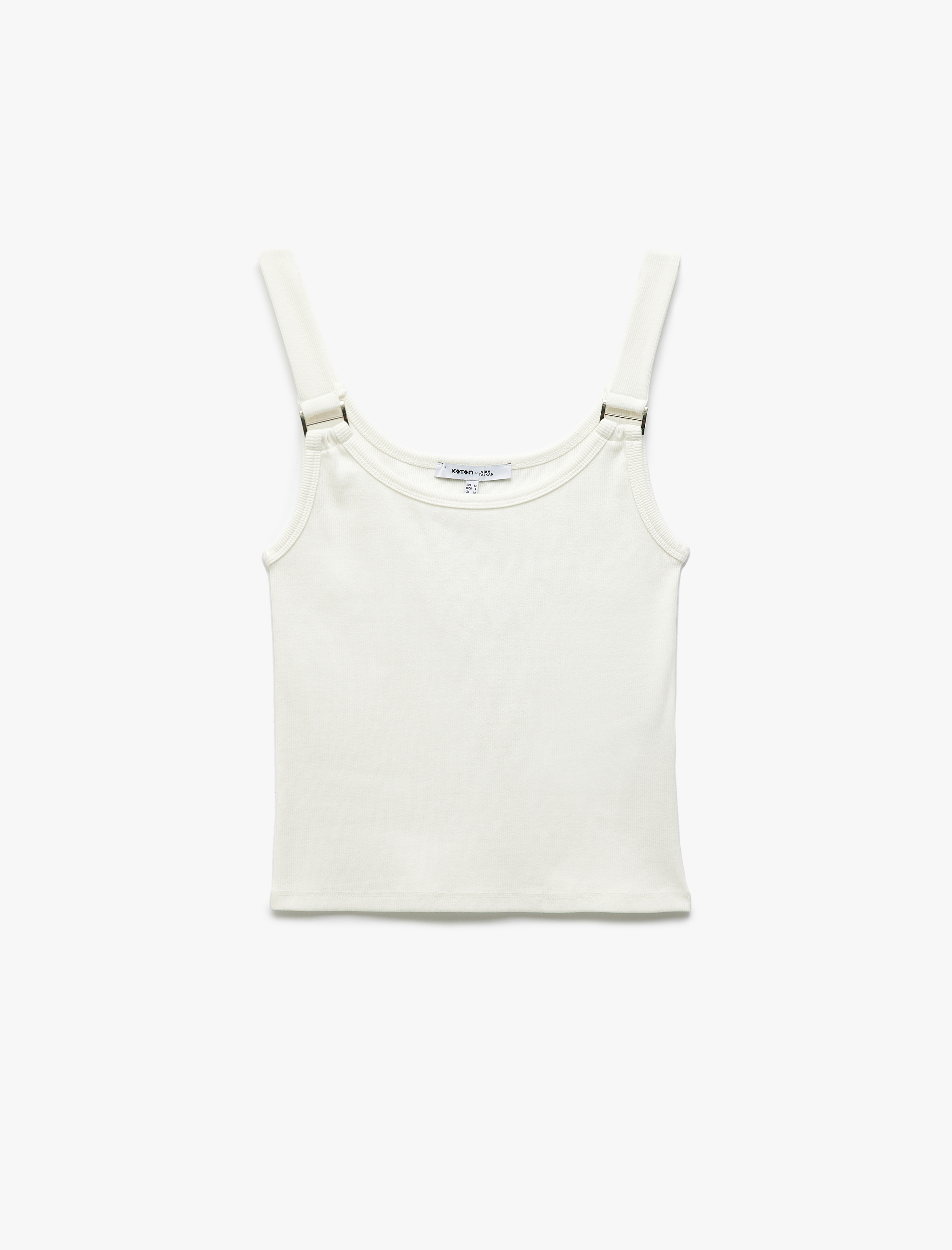   Koton X Sima Tarkan - Pamuklu Aksesuar Detaylı Kalın Askılı Atlet