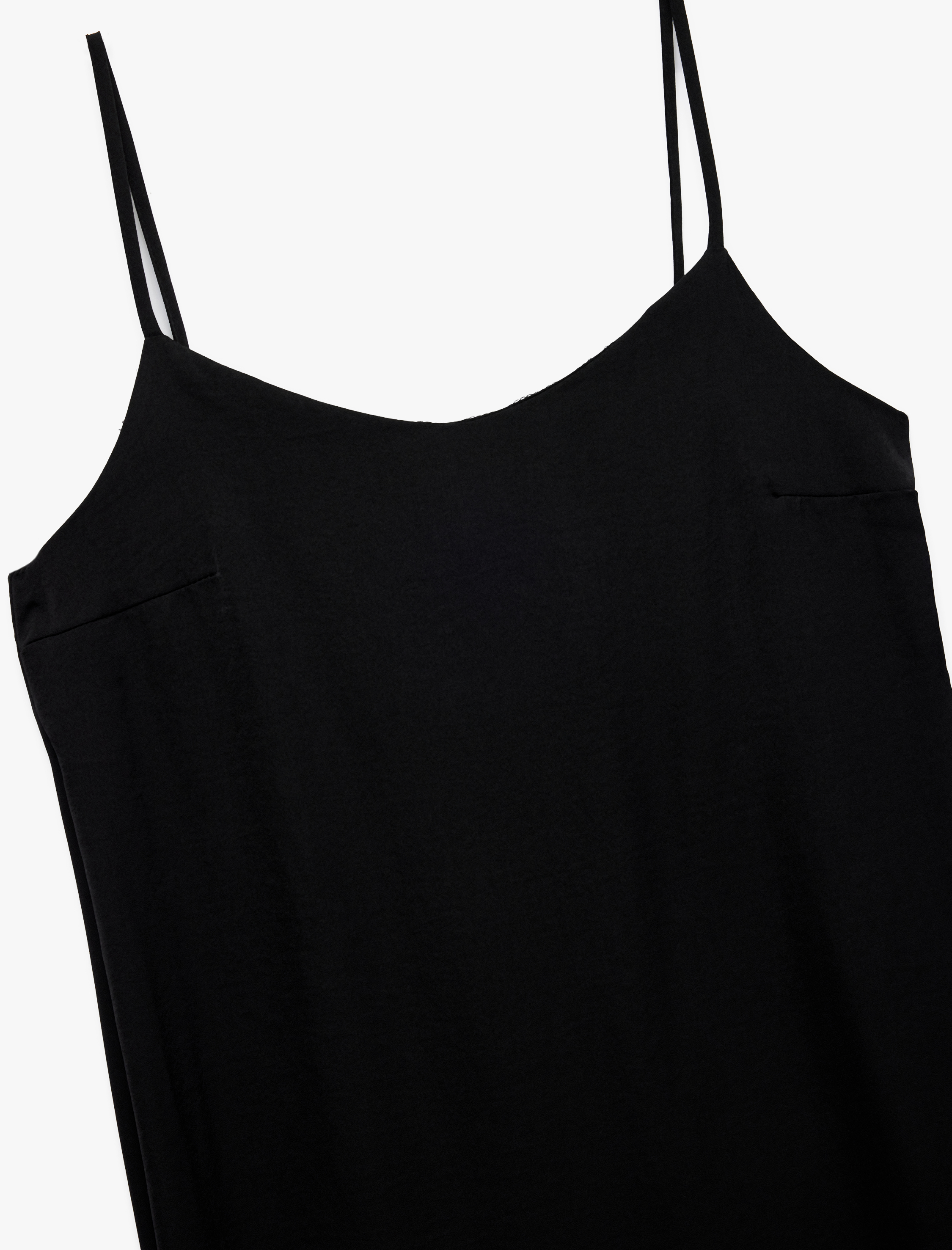   Aerobin Saten Kumaş Uzun Askılı Elbise