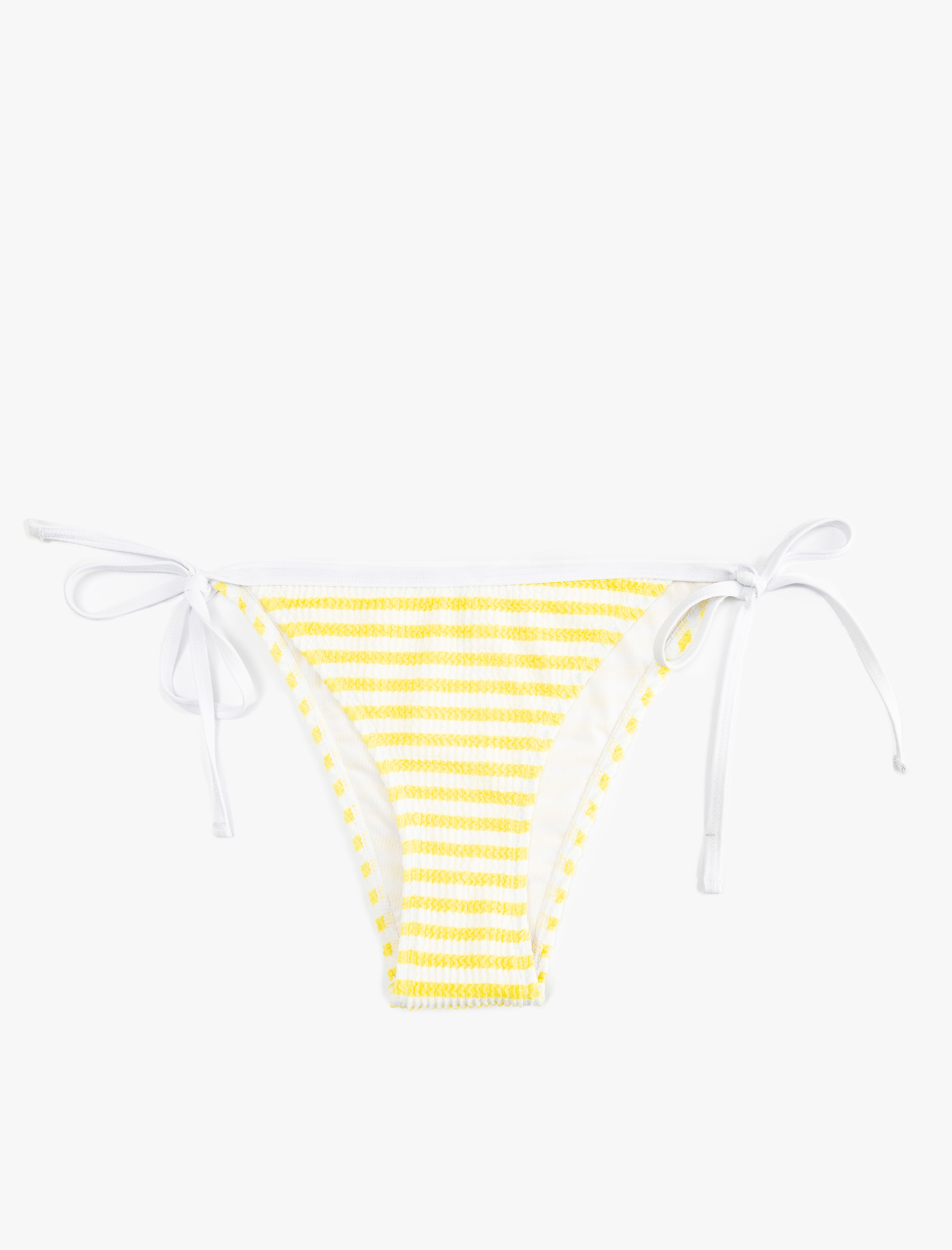   Koton X Sibil Çetinkaya - Dokulu İpli Çizgili Bikini Altı